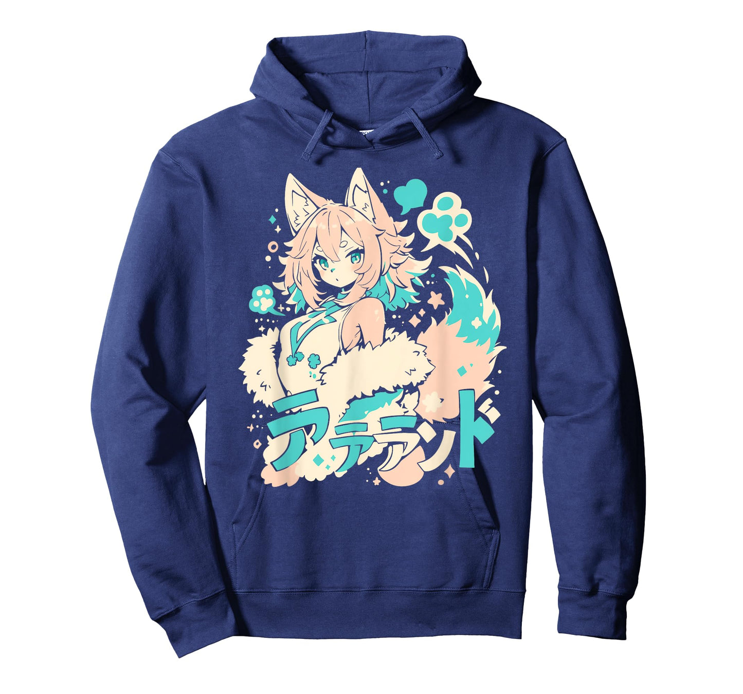 Wolf Furry Animal Girl Cute Anime manga Retro Japan T-Shirt