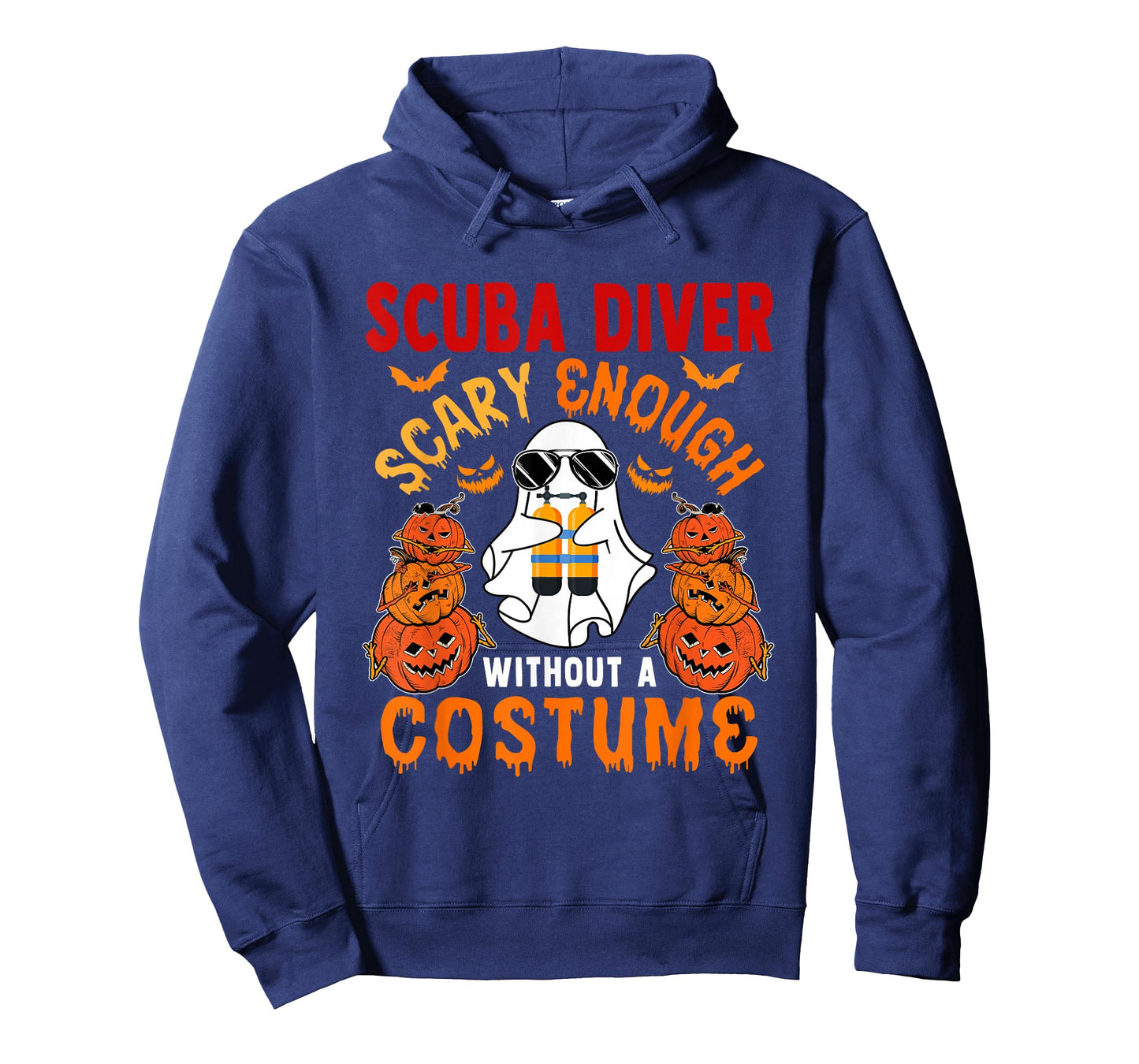 Scuba Diver Scary Enough Without A Costume Halloween Boo T-Shirt