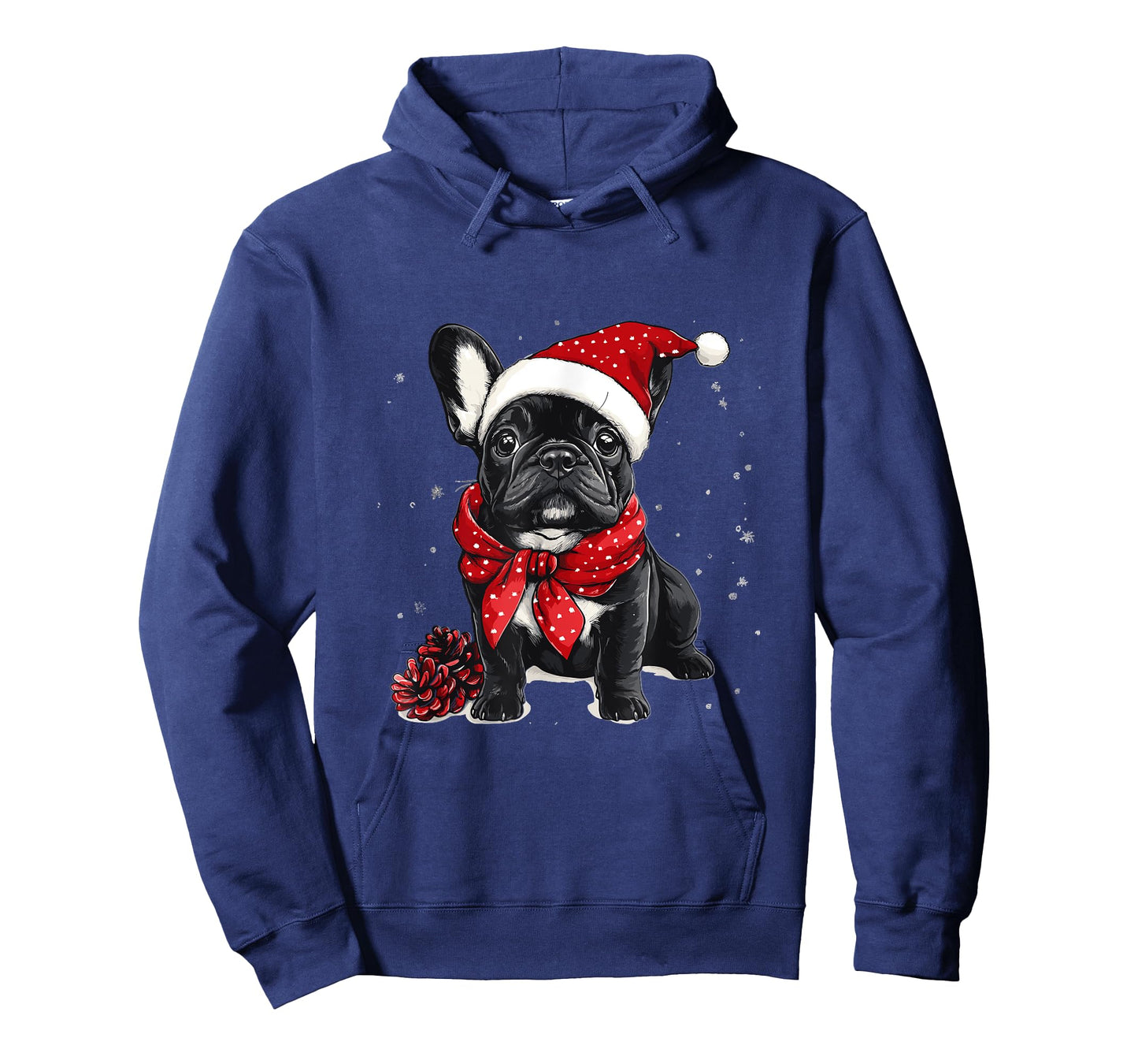 Cute French Bulldog Frenchie Dog Christmas Merry X-mas T-Shirt