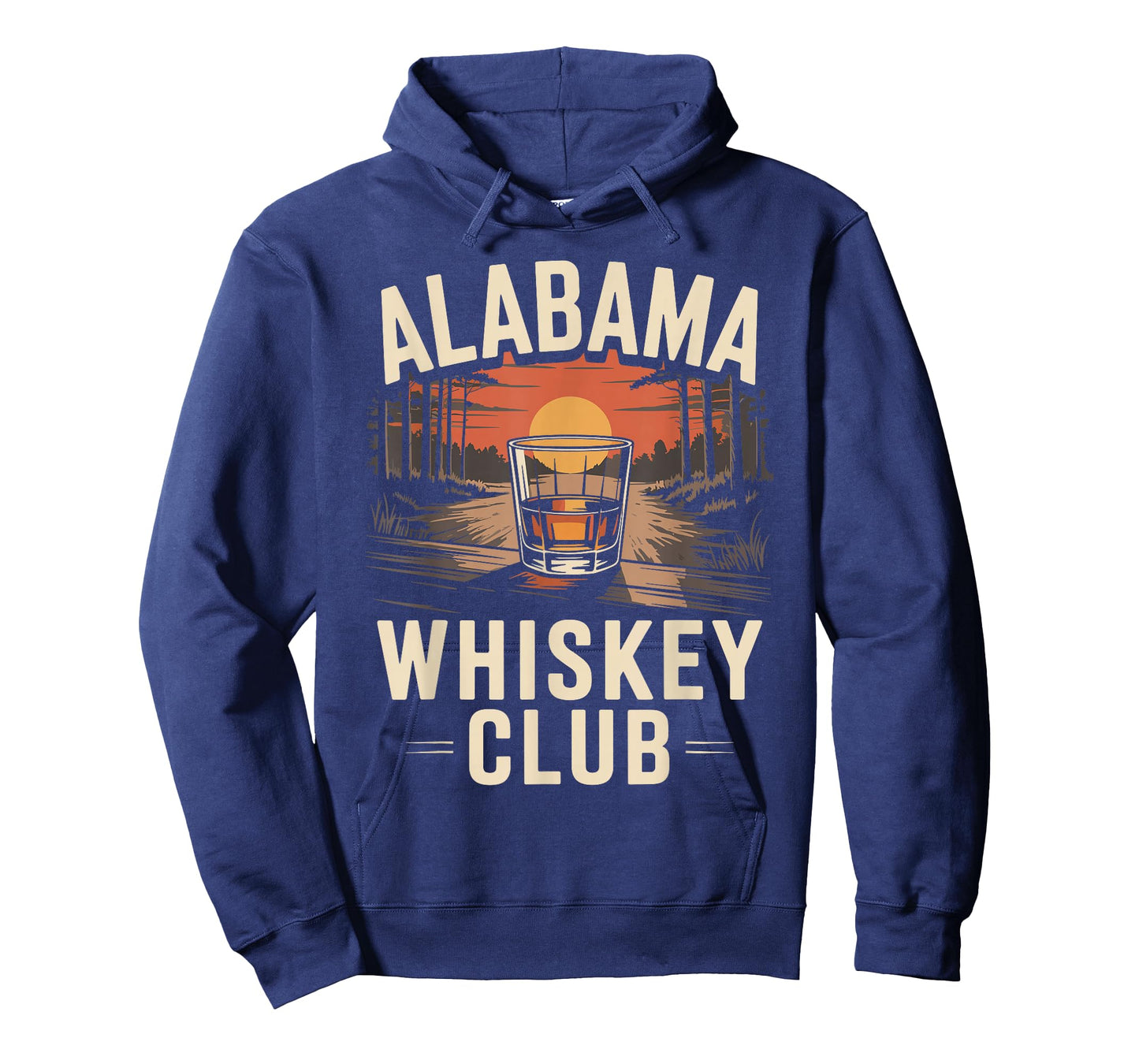 Alabama Whiskey Club Retro Sunset Whiskey T-Shirt