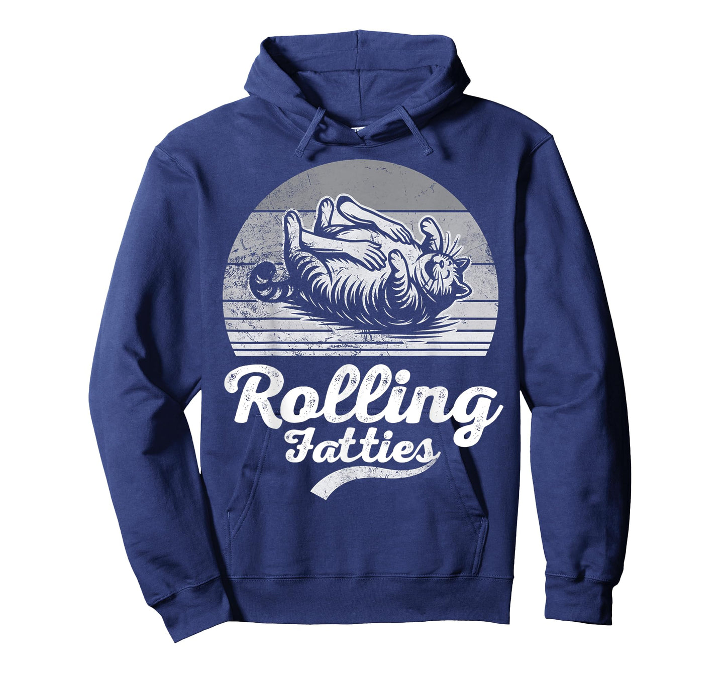 Rolling Fatties Funny Cat Art T-Shirt