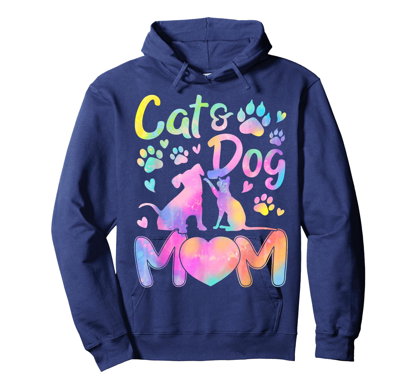 Cat Mom Dog Mom Girl Women Mother's Day Pet Lover Tie Dye T-Shirt