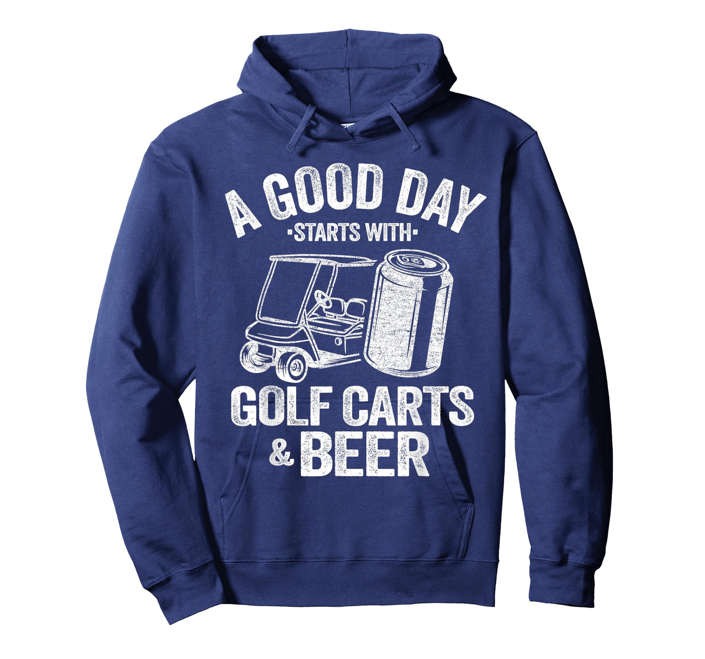 A Good Day Starts with Golf Carts and Beer Funny Golfing T-Shirt