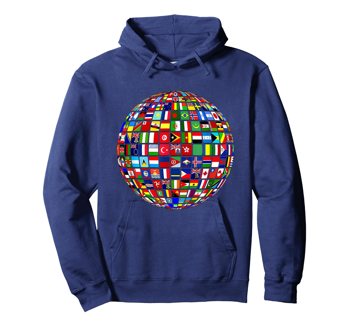 International world flags and world map for children T-Shirt
