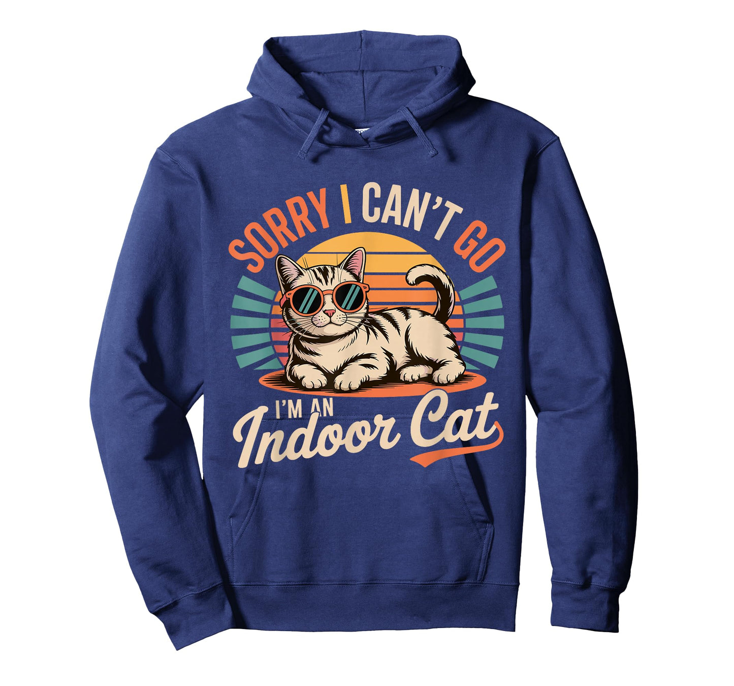 Sorry I Can't Go I'm an Indoor Cat Funny Kitten Pet Lover T-Shirt