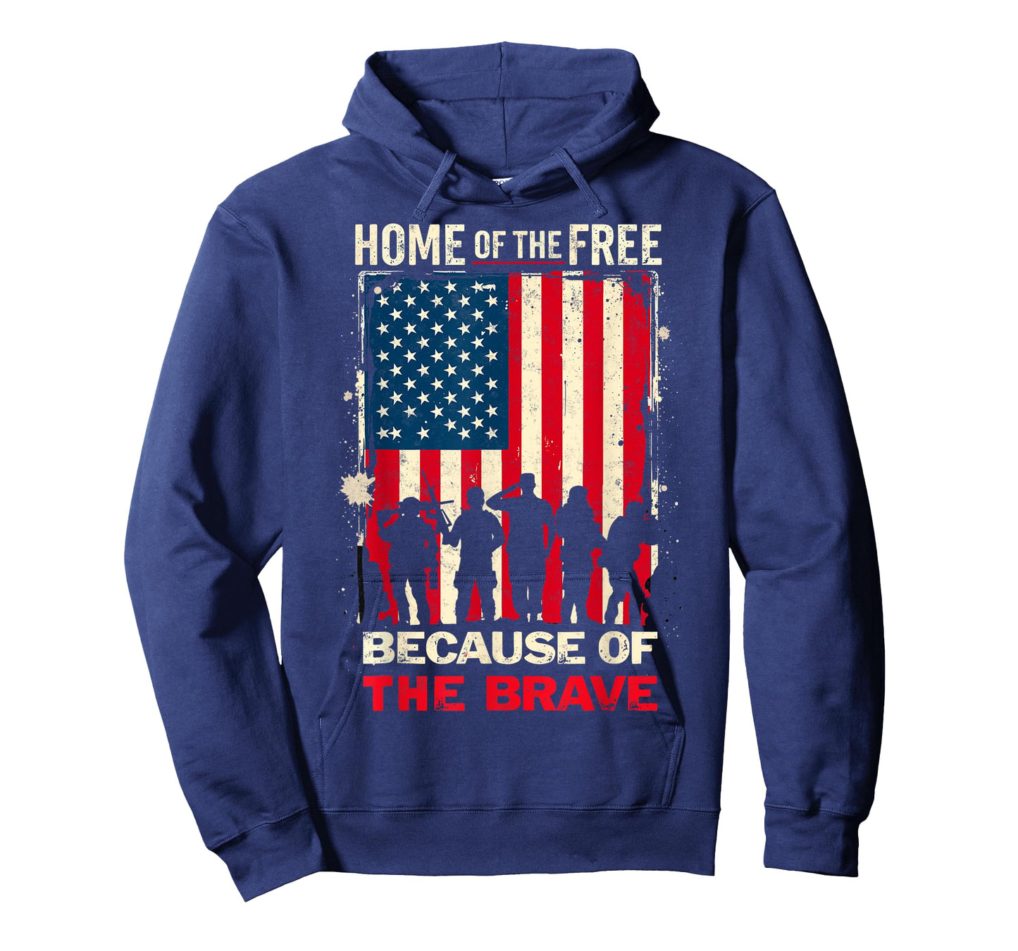 Home of a Free Because of The Brave US Flag Patriotic Proud T-Shirt