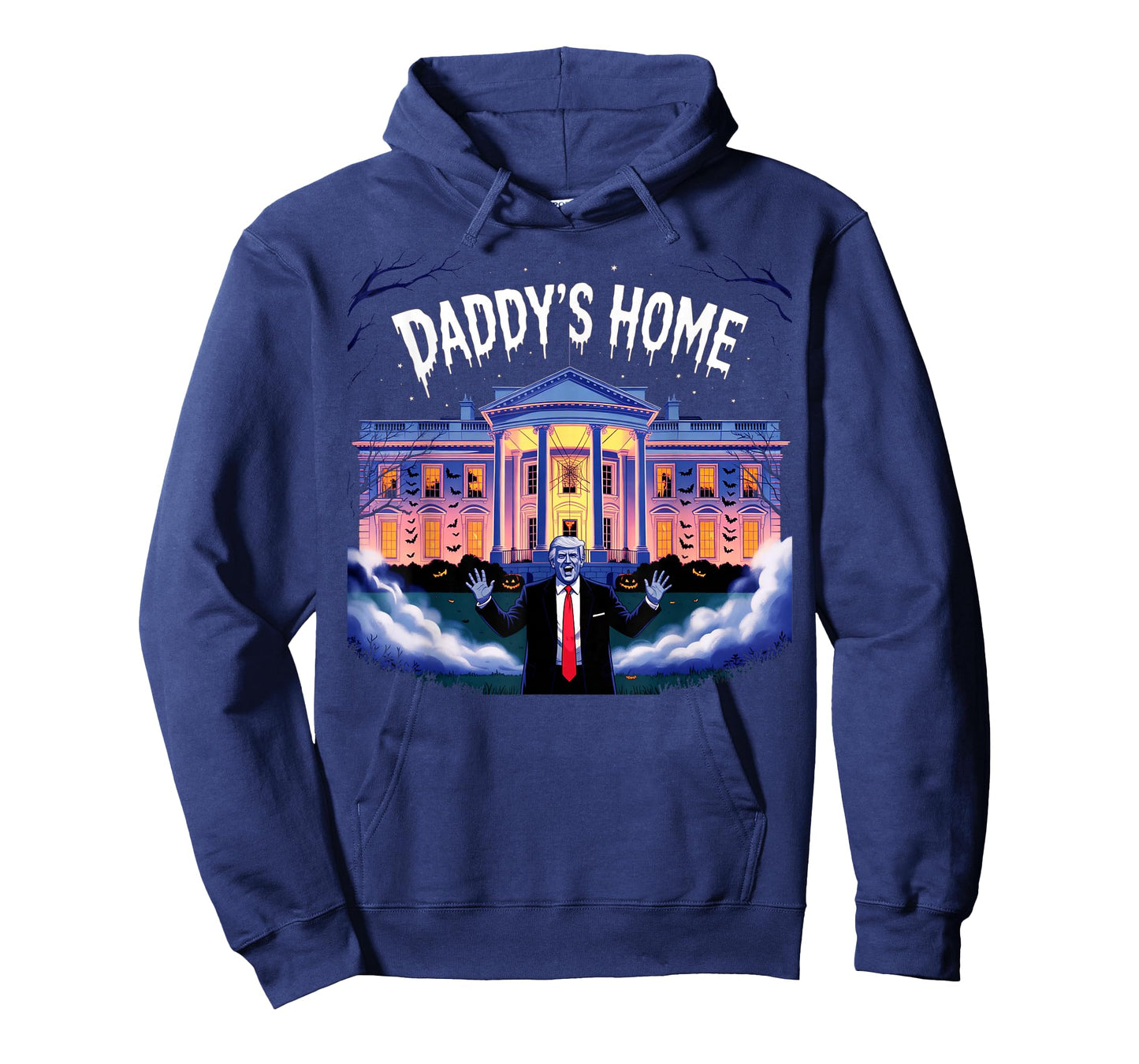 Funny Halloween 2025 Patriot Daddy's Home White House USA T-Shirt