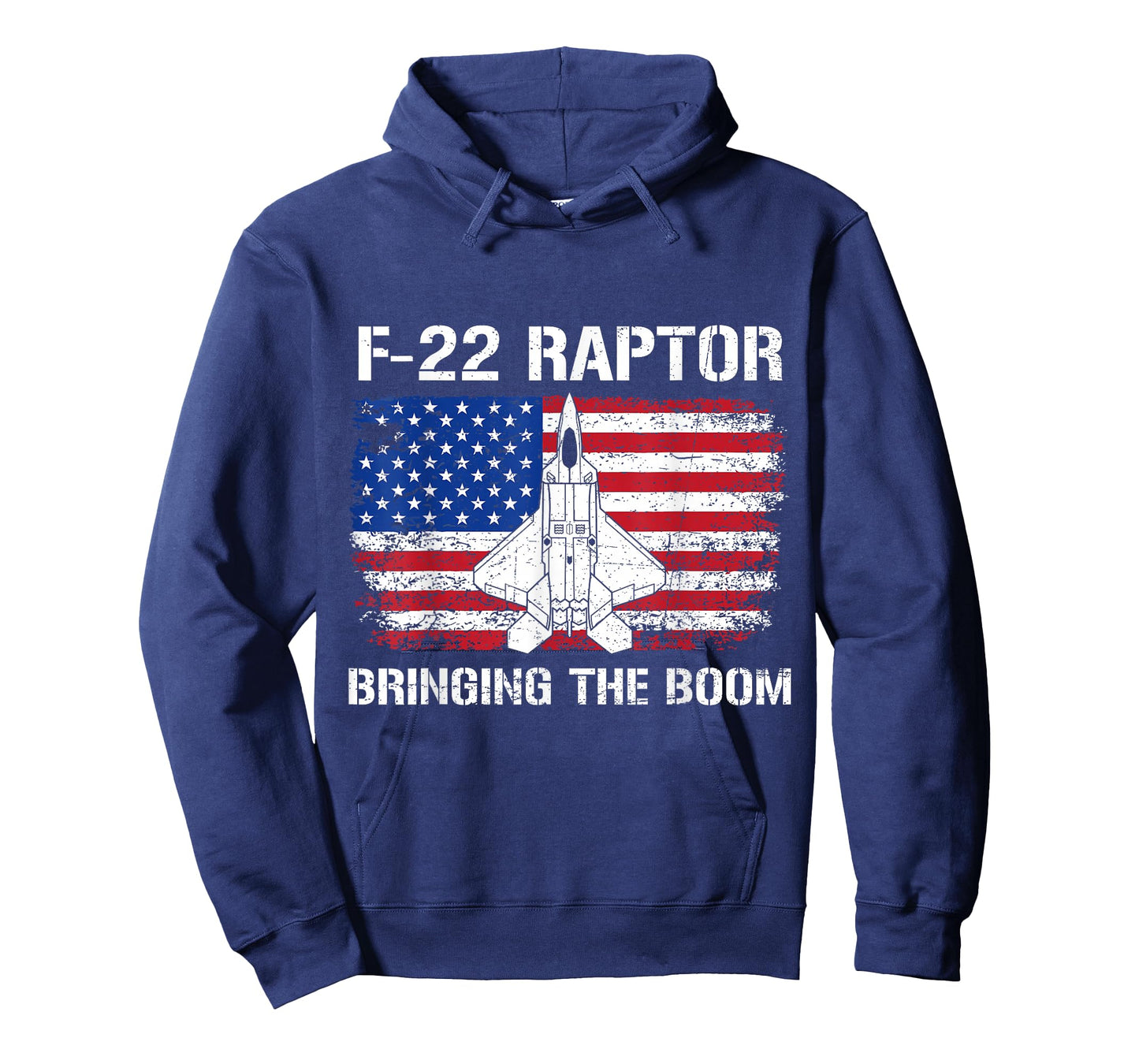 F-22 Raptor Bringing The Boom Flag USA Fighter Jet Military T-Shirt