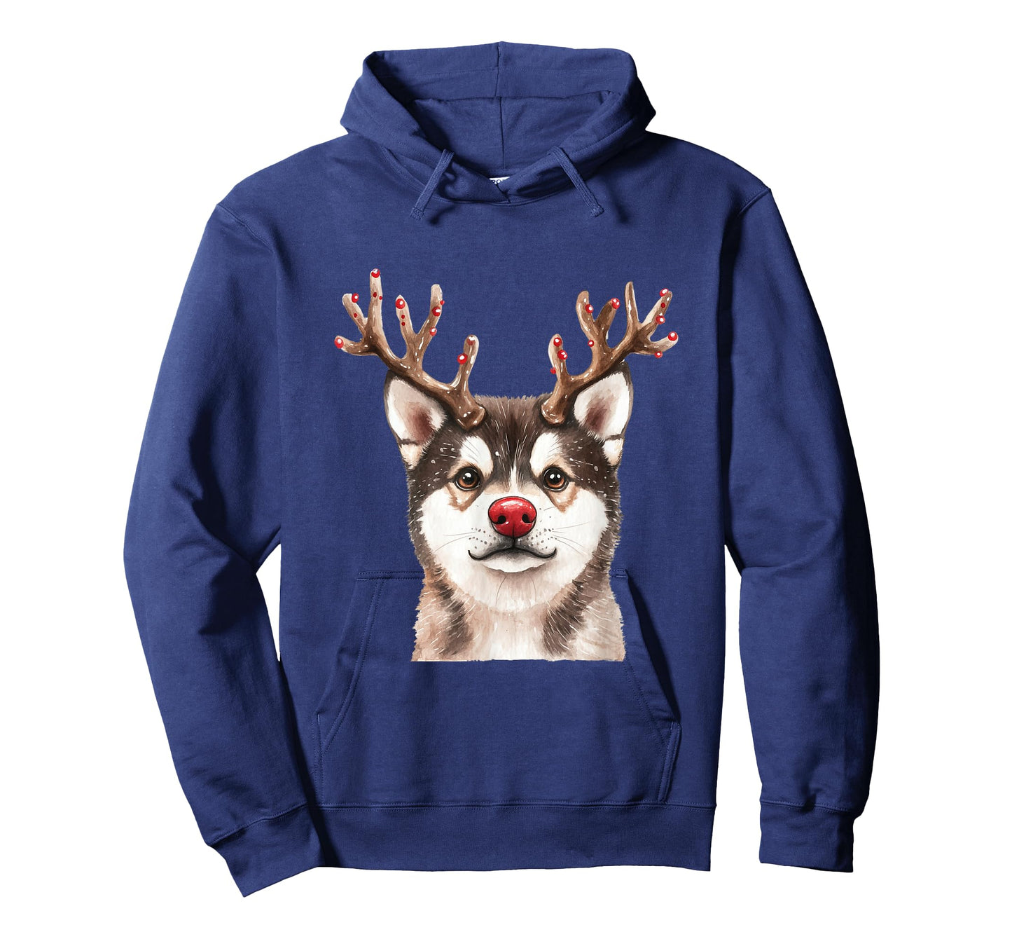 Akita Reindeer Christmas Lights Dog Lover Xmas Pajama T-Shirt