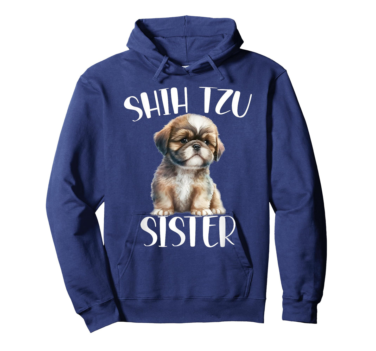 Shih Tzu Sister Dog Enthusiast For Sister Funny T-Shirt