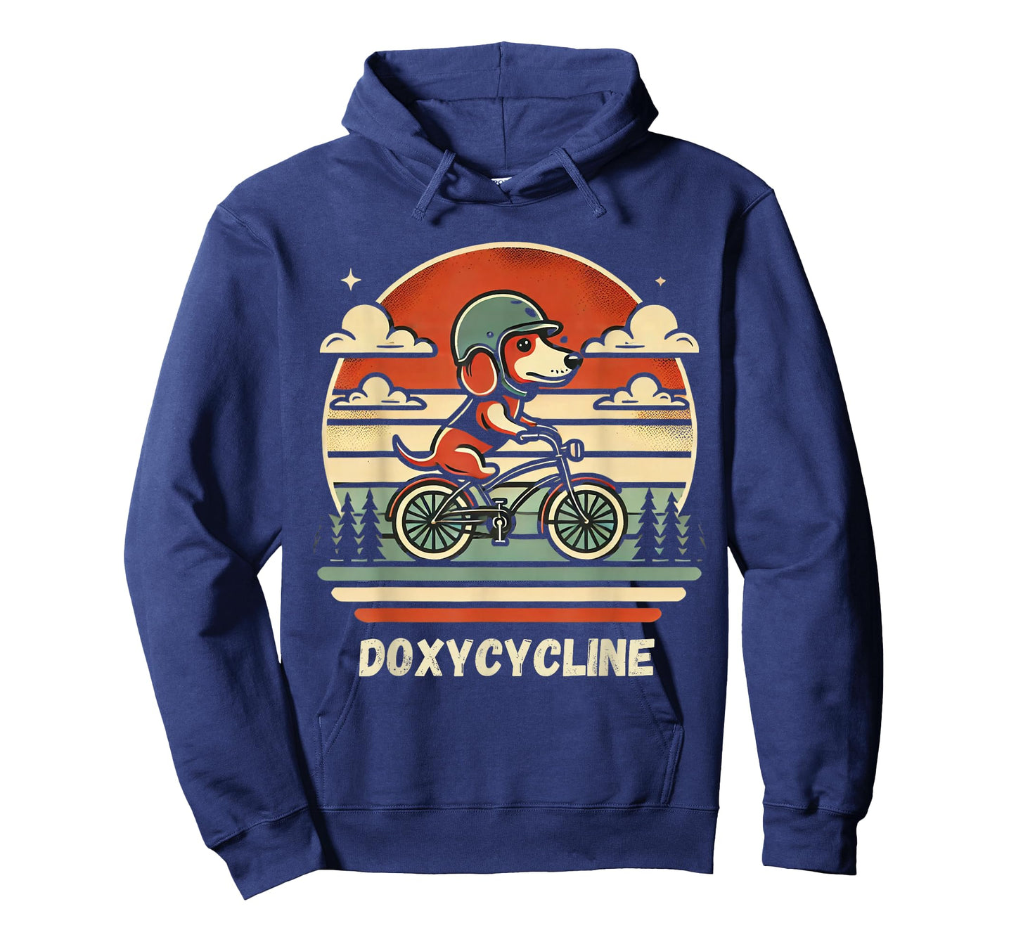 Dachshund on Bicycle Doxycycline Pharmacy Pun Dog Pharmacist T-Shirt