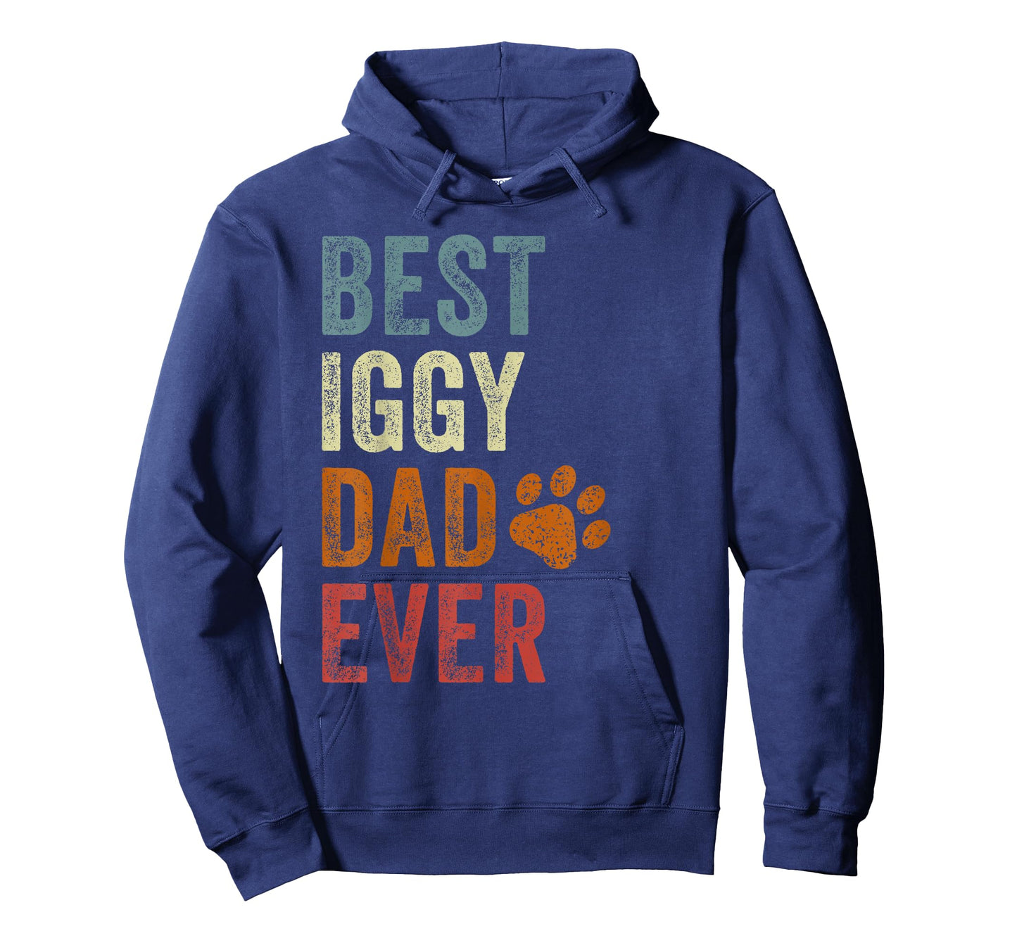 Retro Best Iggy Dad Ever Italian Greyhound Papa Father's Day T-Shirt