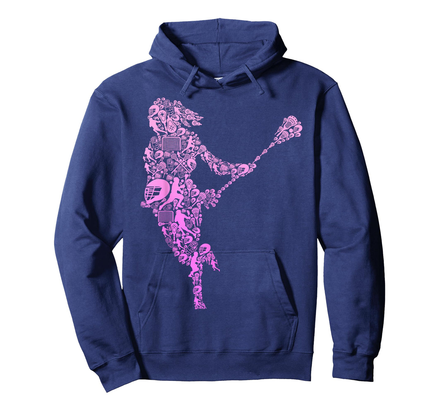 Lacrosse Player Youth Women Girls Kids T-Shirt
