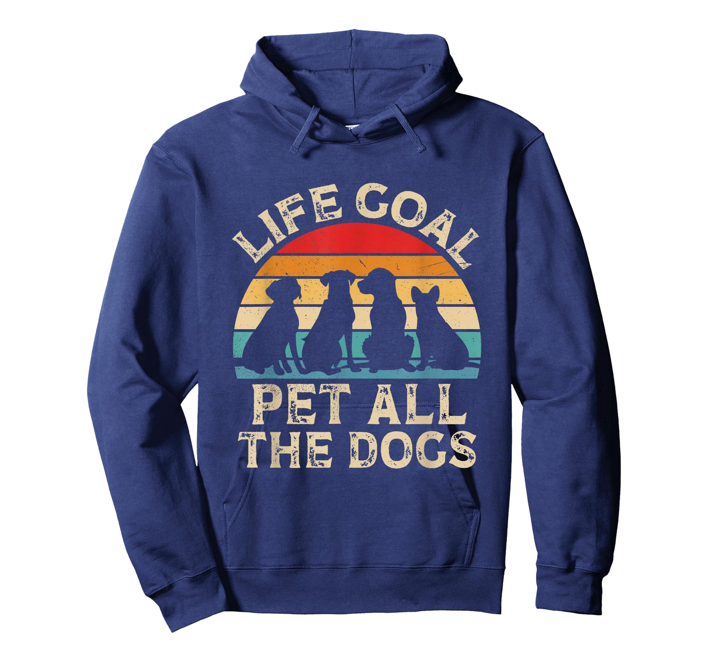 Life Goal Pet All The Dogs Silhouette Dog Mom Dad Animal T-Shirt