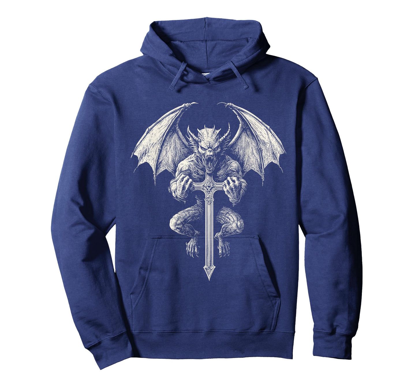 Gothic Gargoyle with Cross T-Shirt