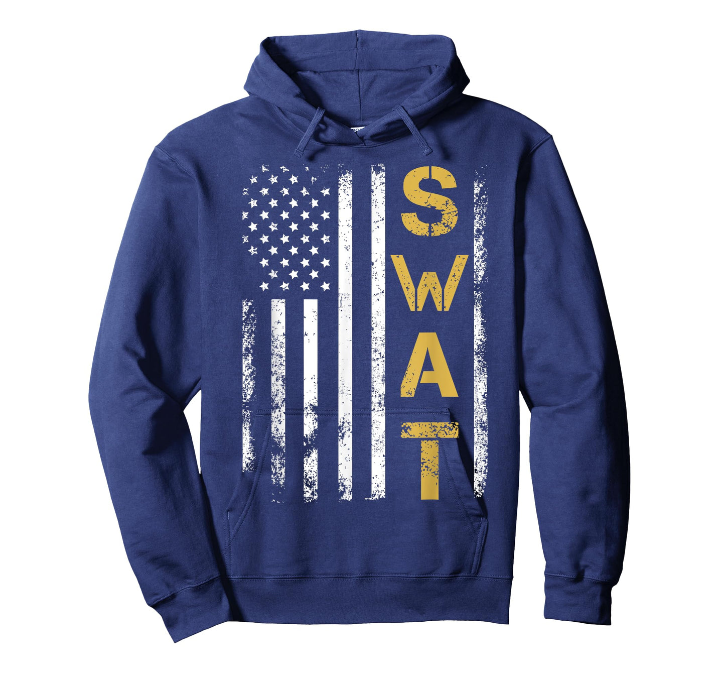 Retired SWAT American Flag Police Officer Thin Blue Line Women Men T-Shirt