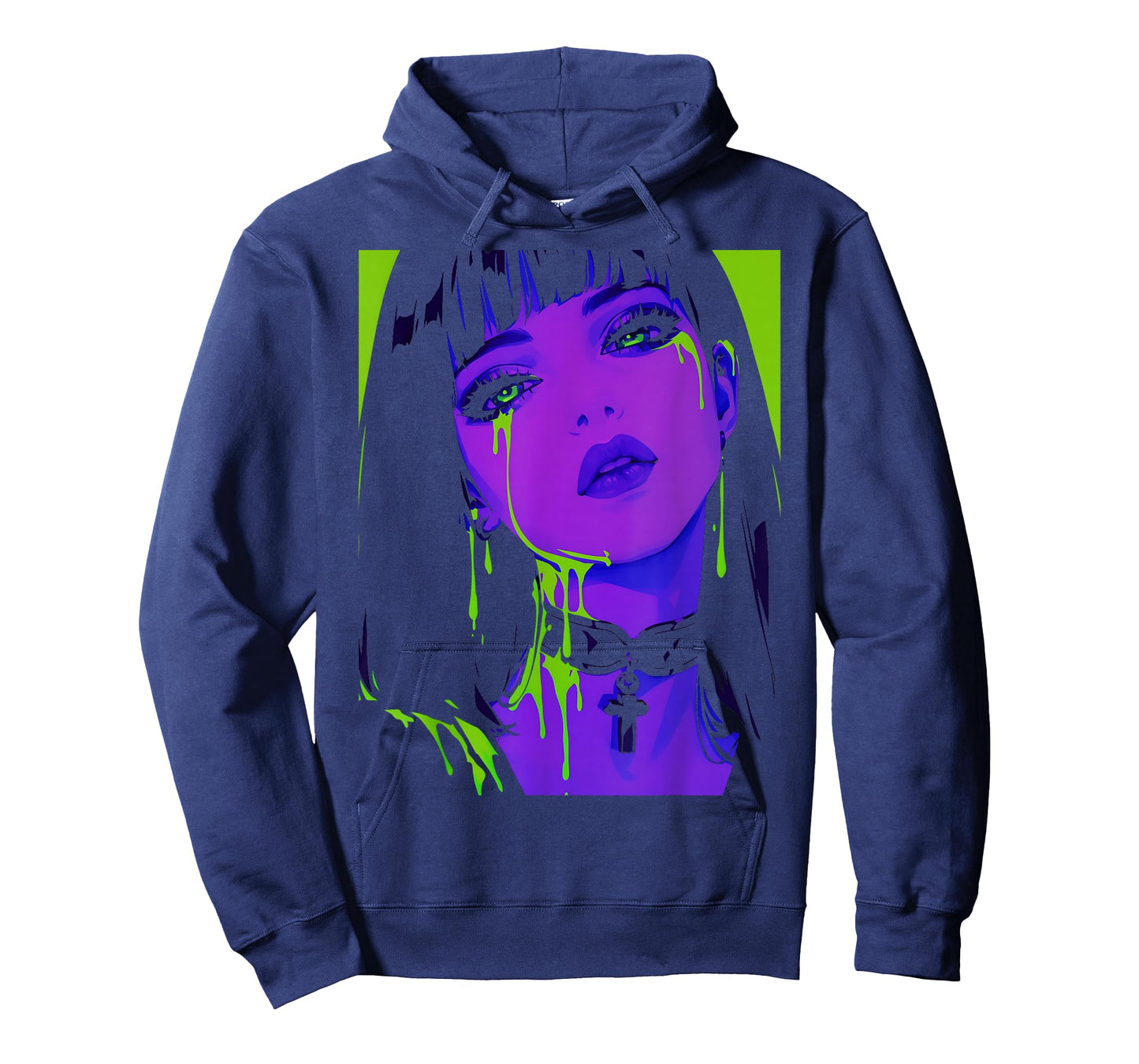 Cybergoth Cybercore Grunge Punk Goth Girl Alt Anime Manga T-Shirt