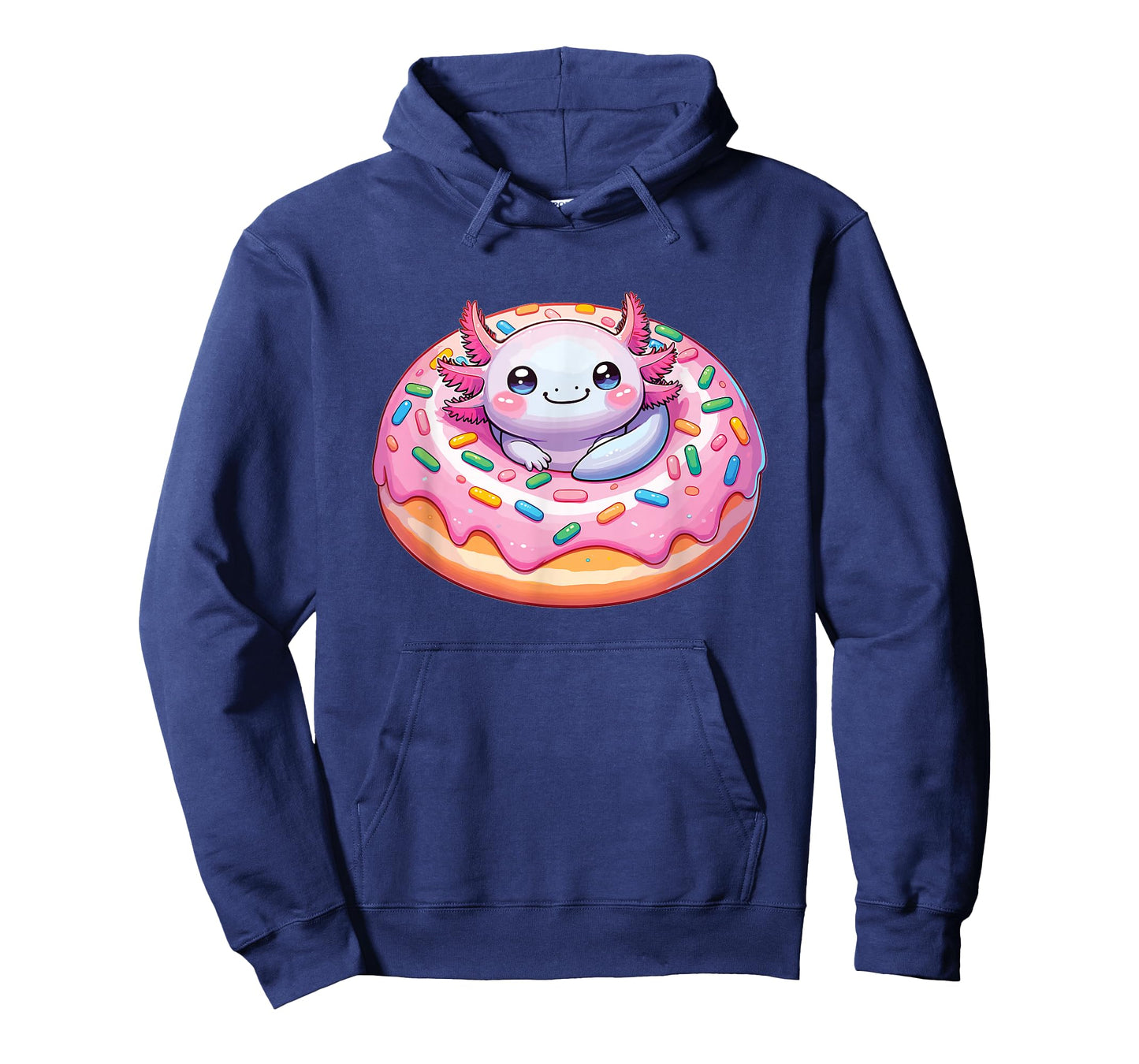 Axolotl In Sweet Donut Funny Axolotl Fast Food T-Shirt