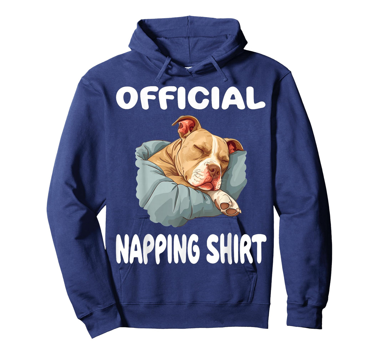 Pittie Pitbull Terrier Dog Pajama Nightgown Official Napping T-Shirt