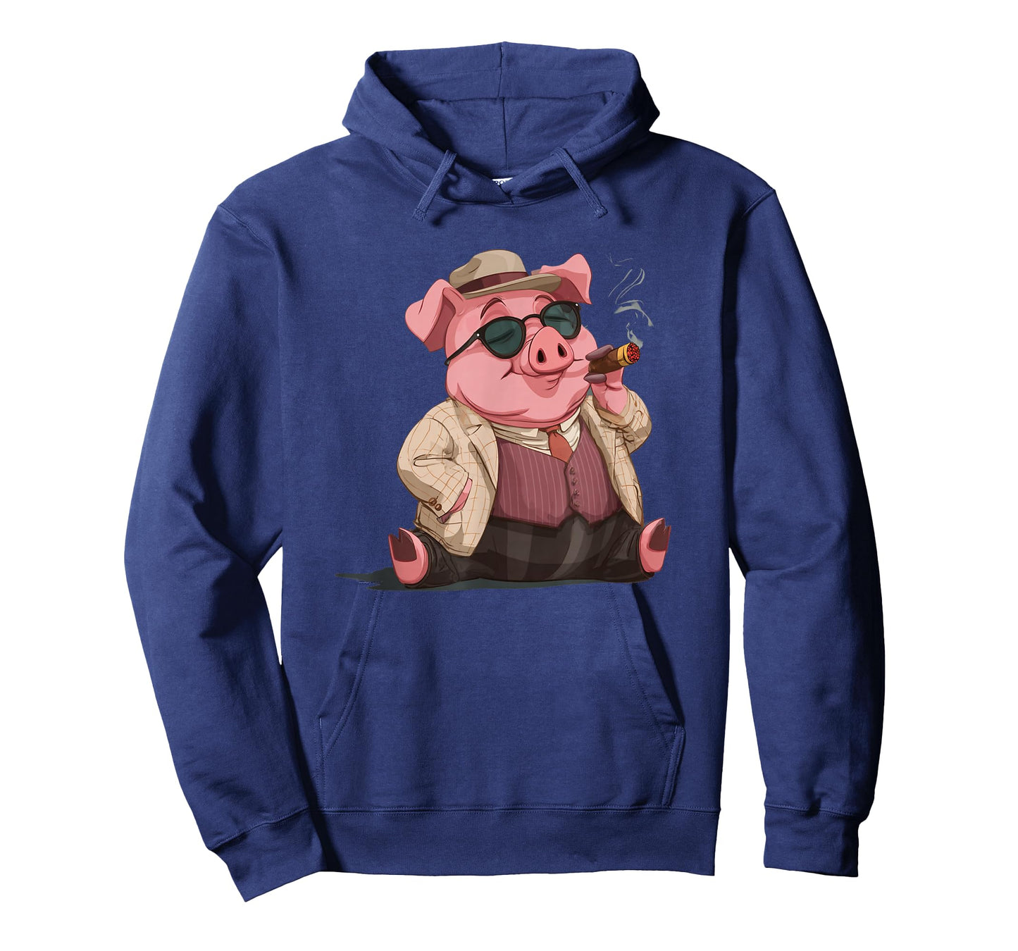 Funny Pig Sunglasses with Smoking Cigar Costume T-Shirt