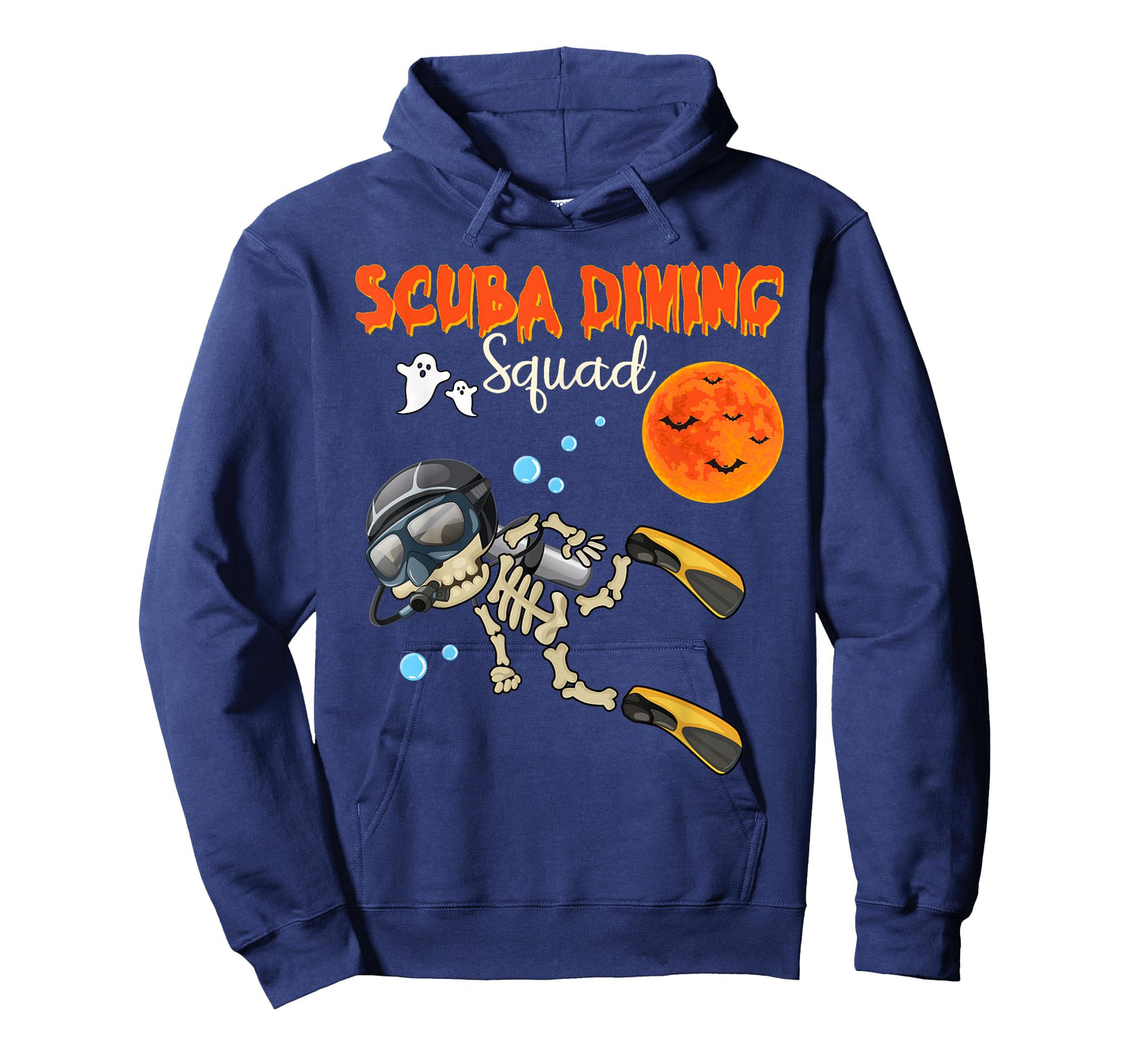 Scuba Diving Squad Halloween Skeleton Costume Scuba Diver T-Shirt