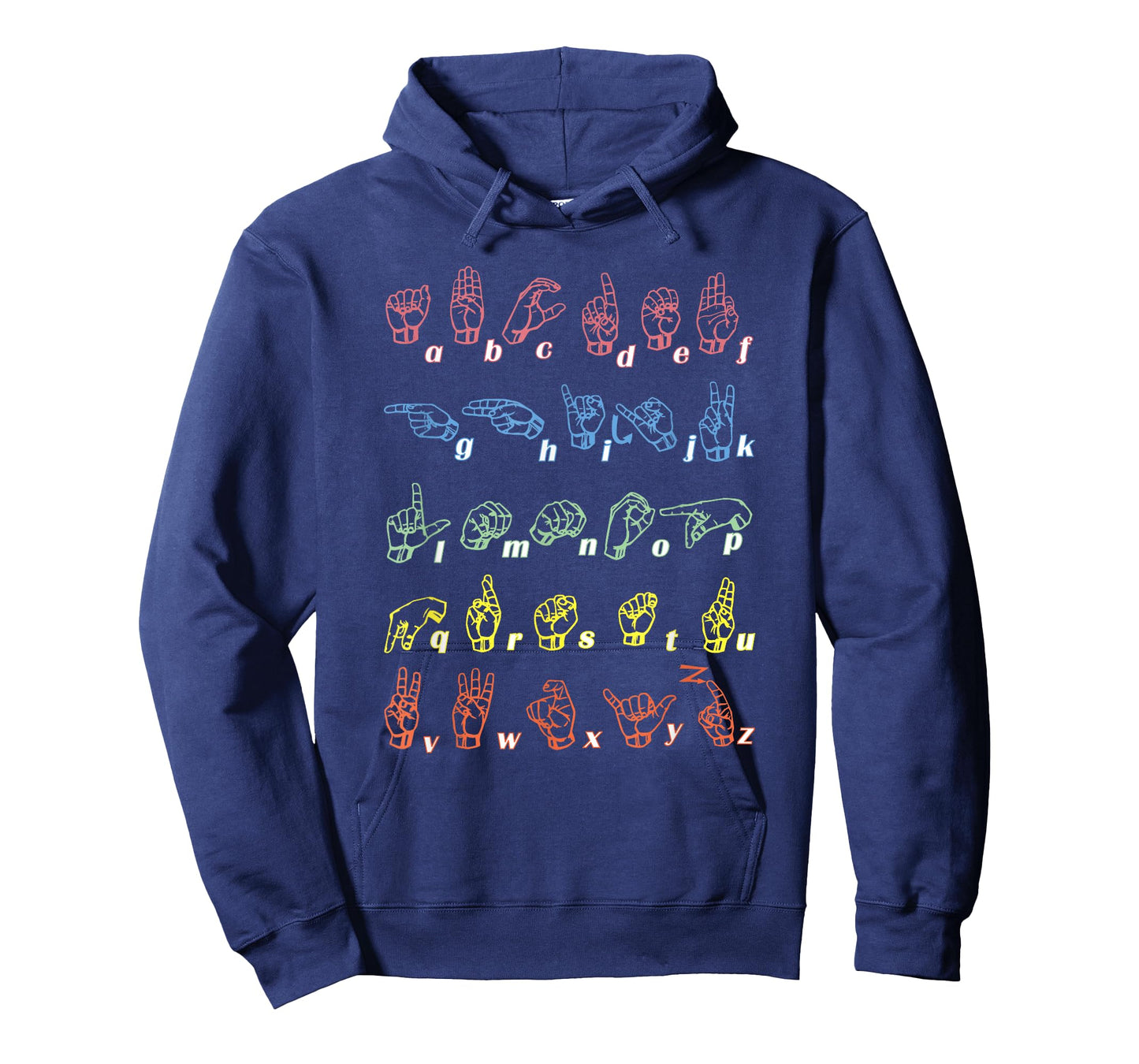Sign Language T-Shirt ASL Teacher Hand Alphabet Learning Tee T-Shirt
