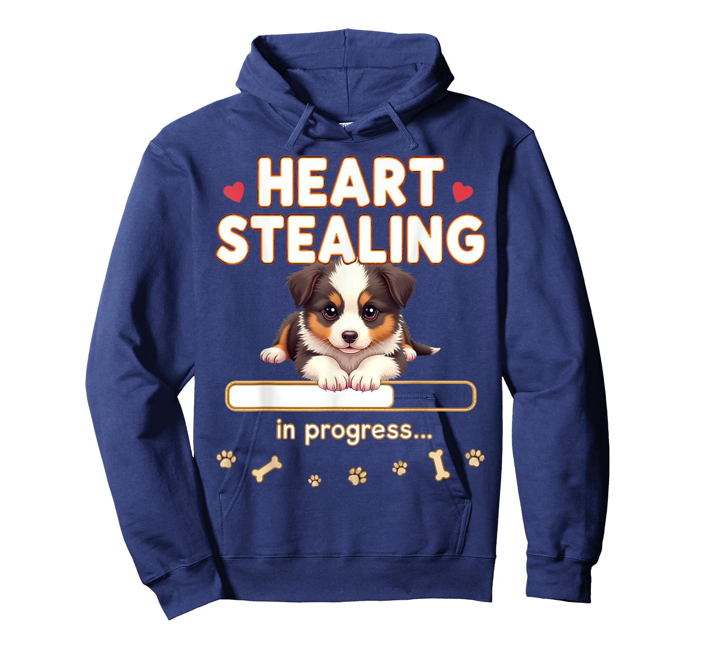 Heart Australian Shepherd Dog Funny Gift Aussie Puppy T-Shirt