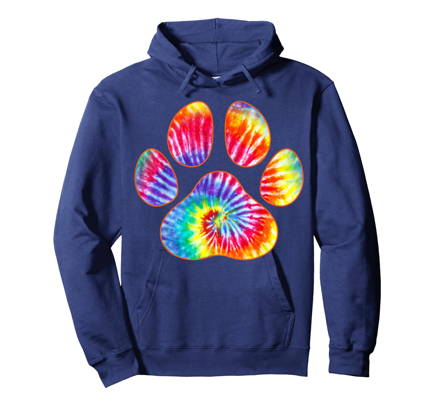 Cute Tie Dye Paw Print Pet Owner Paw Print Tie Dye Dog Lover T-Shirt