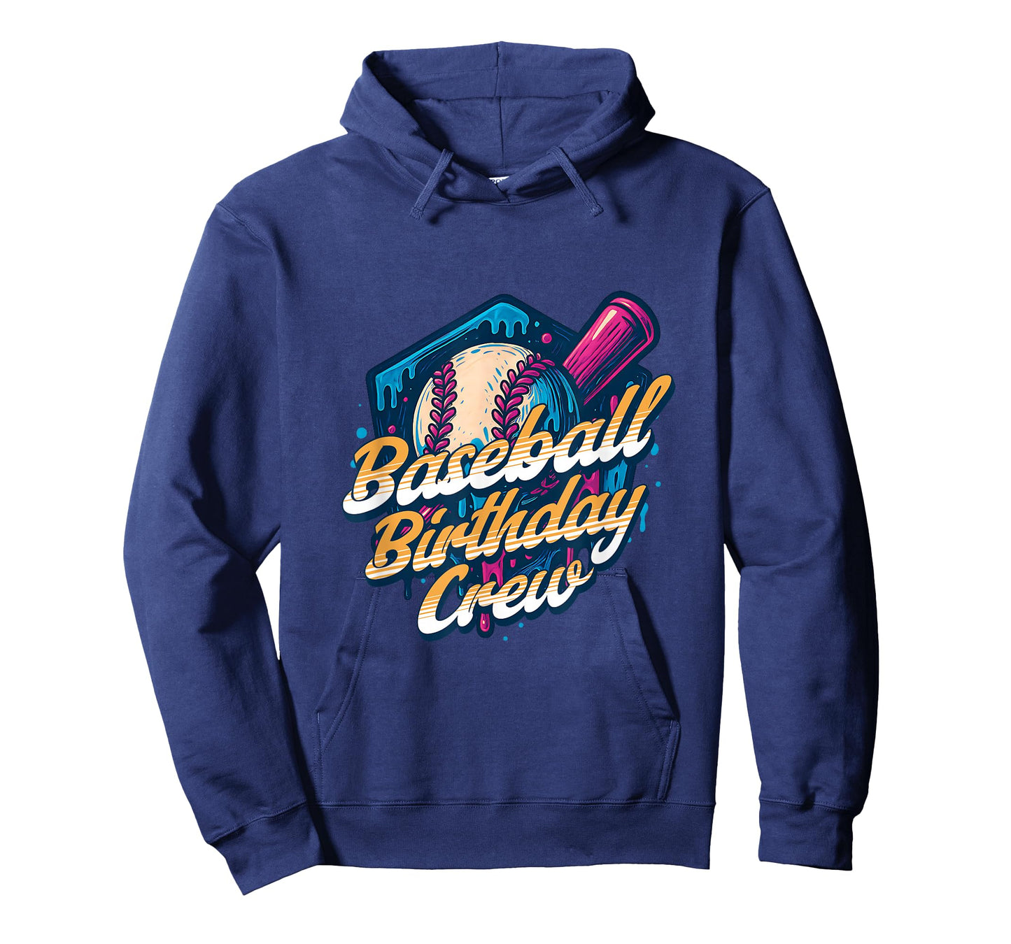 Baseball Birthday Crew Kids Baseball Drip Ice Cream Family T-Shirt