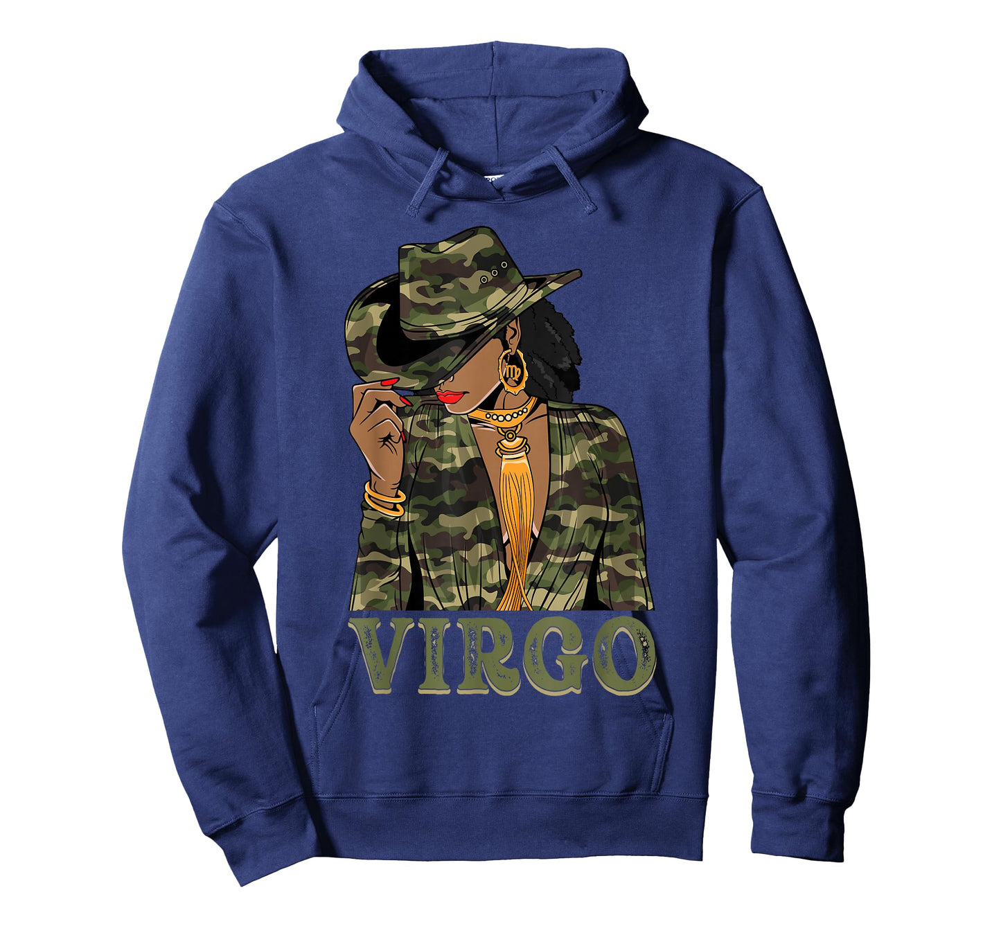 Virgo Western Black Cowgirl Camo Camoflauge Zodiac T-Shirt