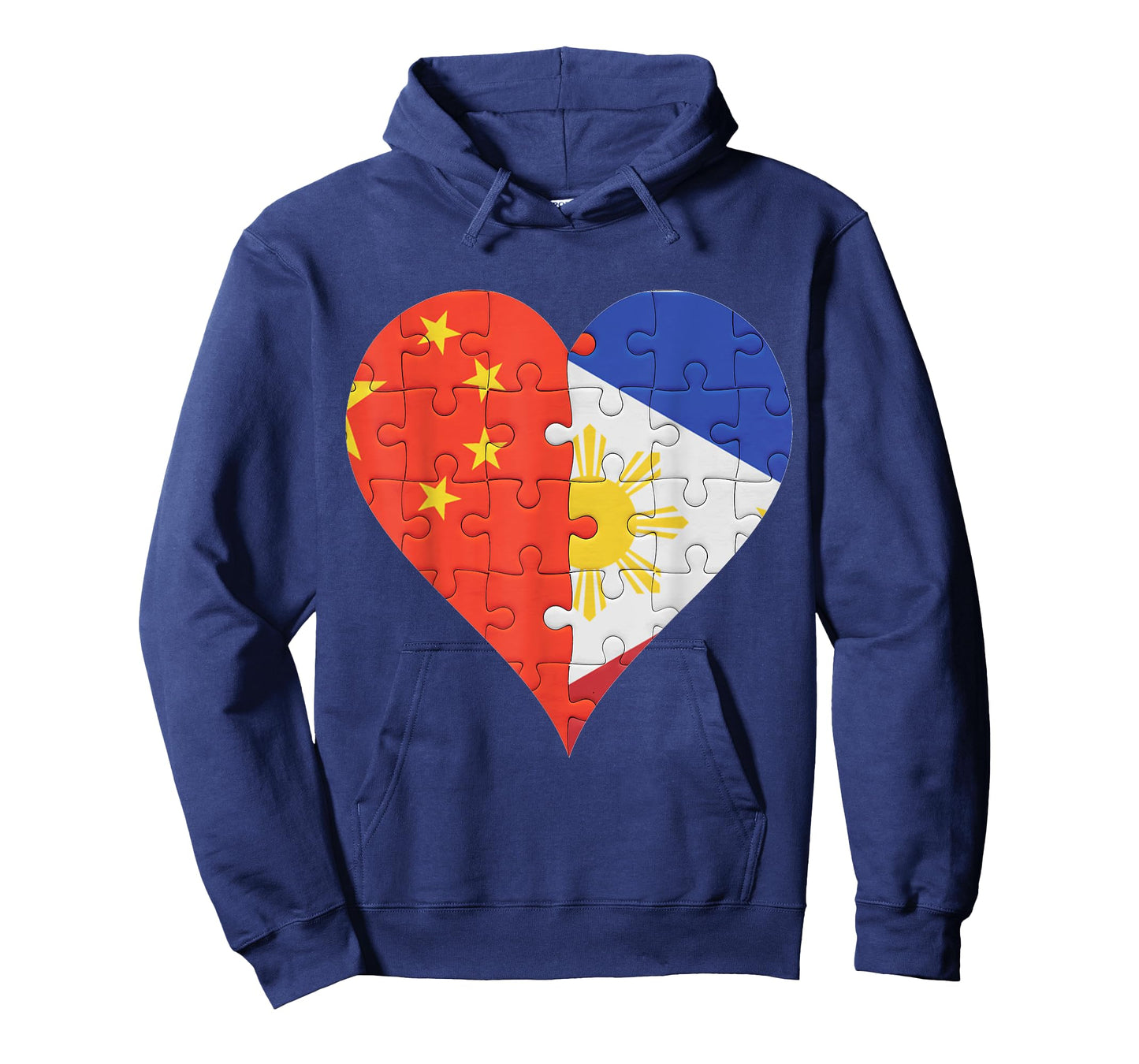 Chinese Filipino Flag Heart T-Shirt