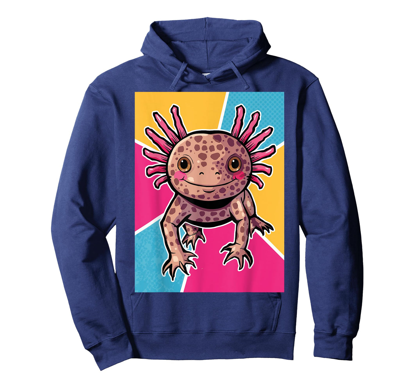 Cute Axolotl Water Ozean Animal Blue Ozean Gills T-Shirt