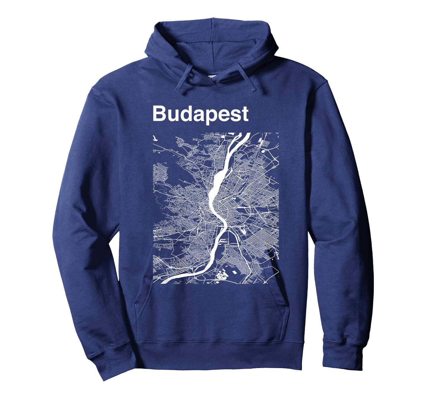 Budapest Hungary Classic City Map Graphic T-Shirt
