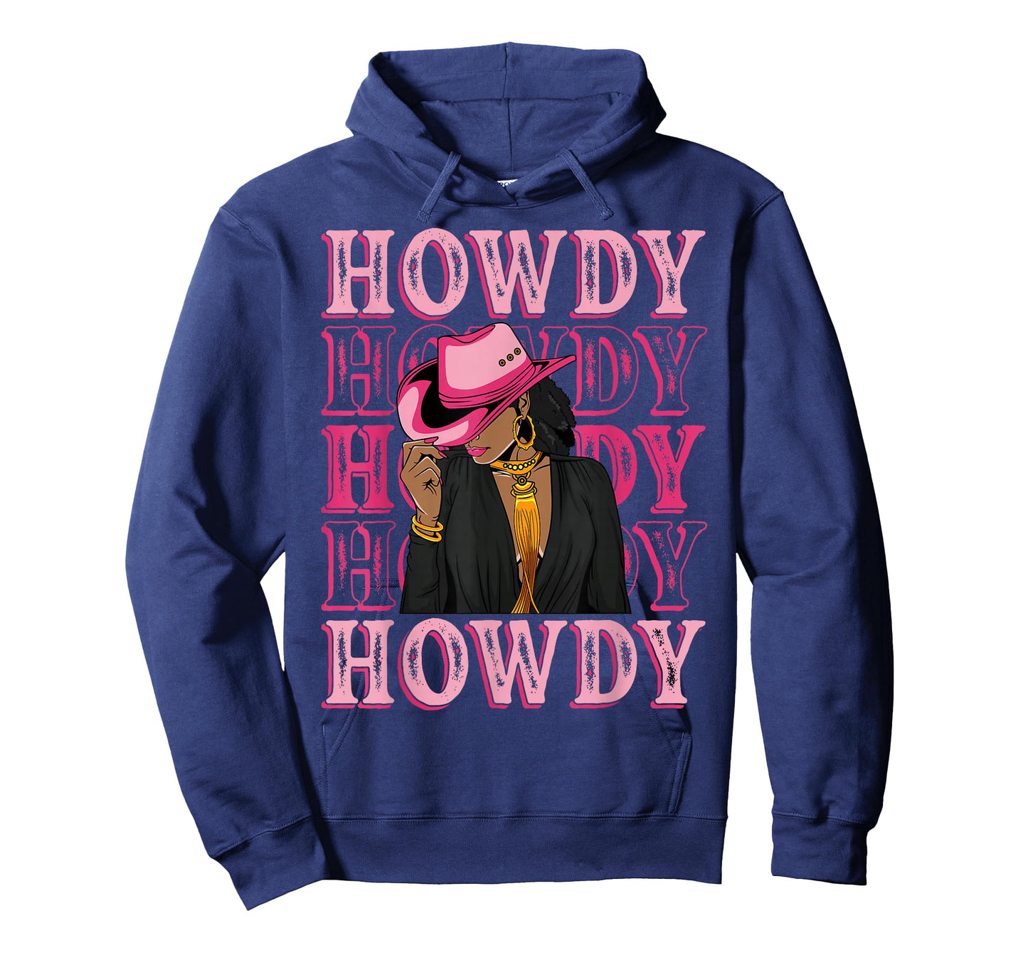 Howdy Retro Western Black Cowgirl African American Women T-Shirt