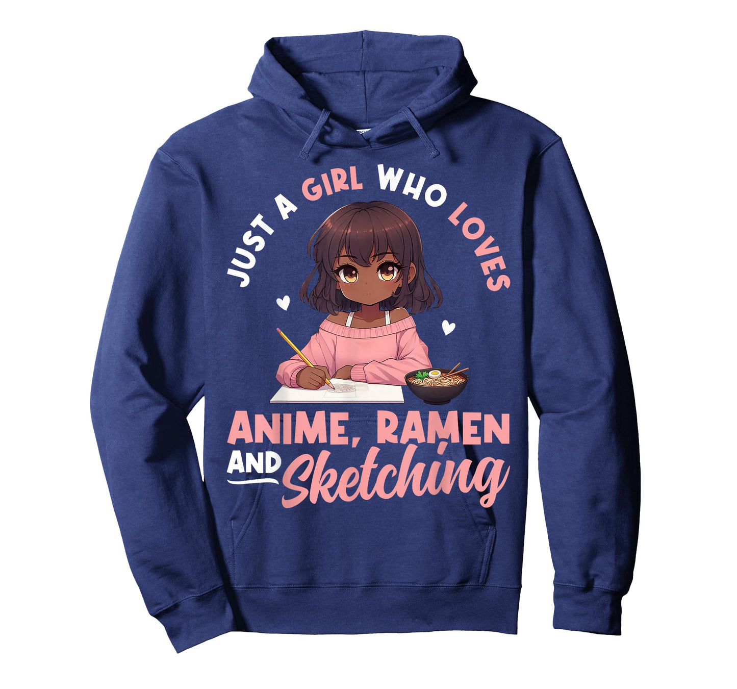 Just A Girl Who Loves Anime Ramen and Sketching Otaku T-Shirt