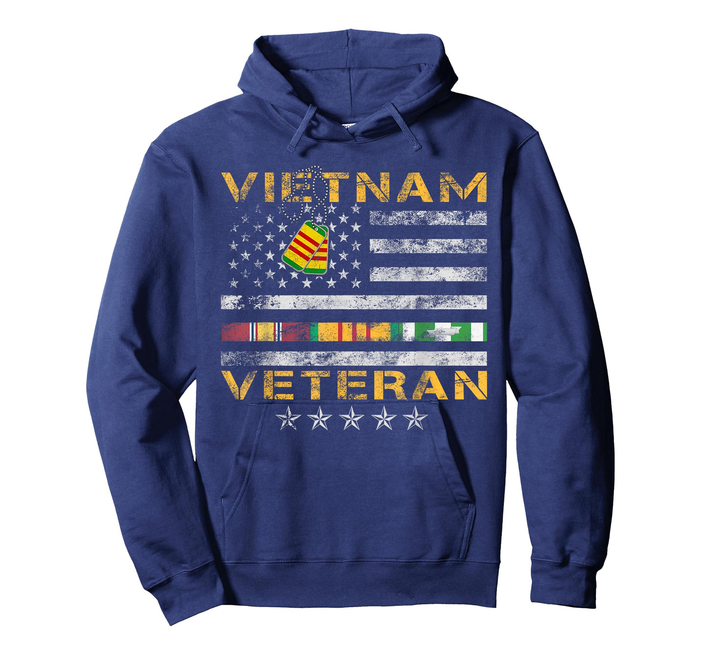 Proud Vietnam Veteran American Flag Shirt Vietnam War Vet T-Shirt