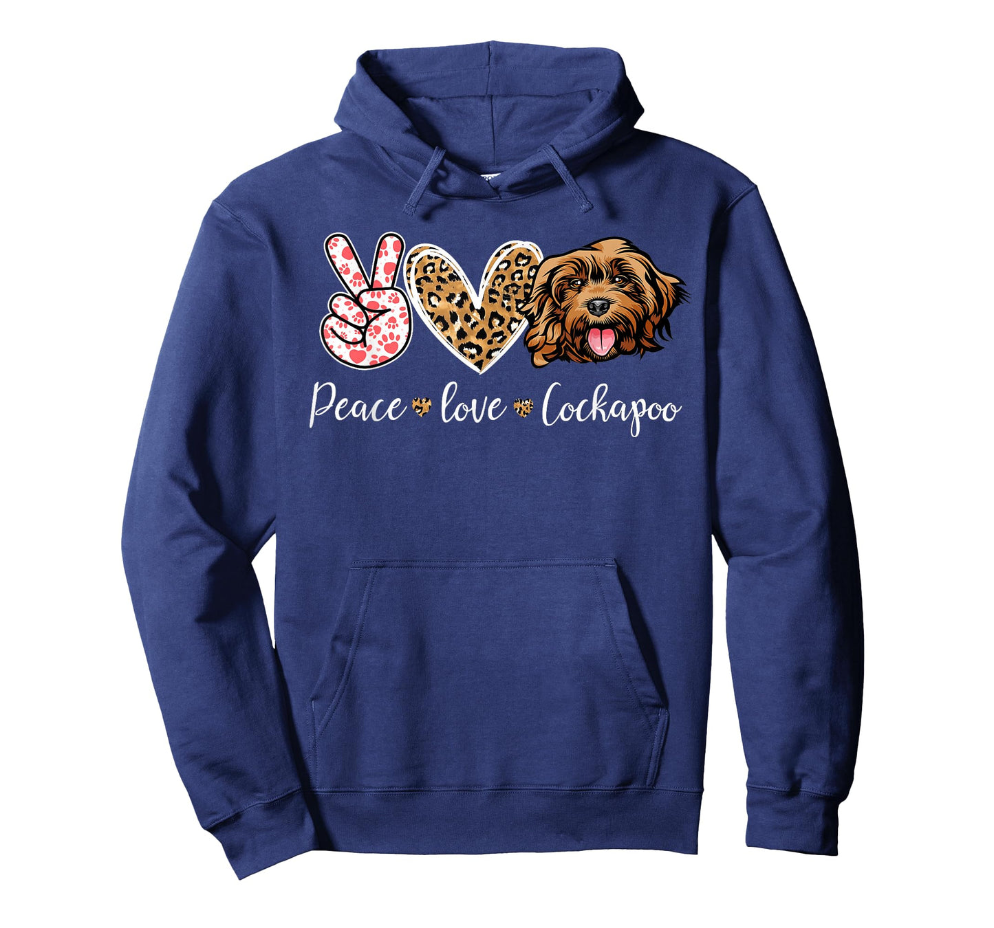 Funny Peace Love Cockapoo Dog Lover T-Shirt