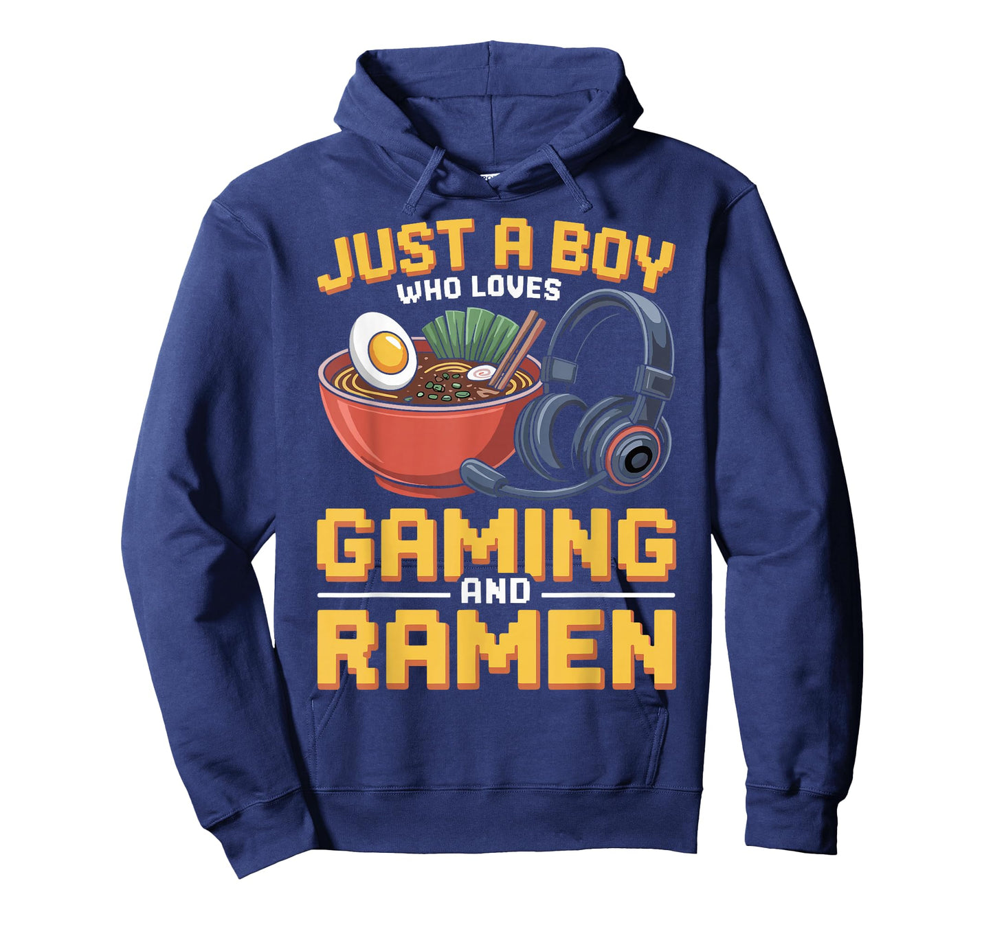 Gaming Just A Boy Who Loves Gaming and Ramen Funny Gamer T-Shirt