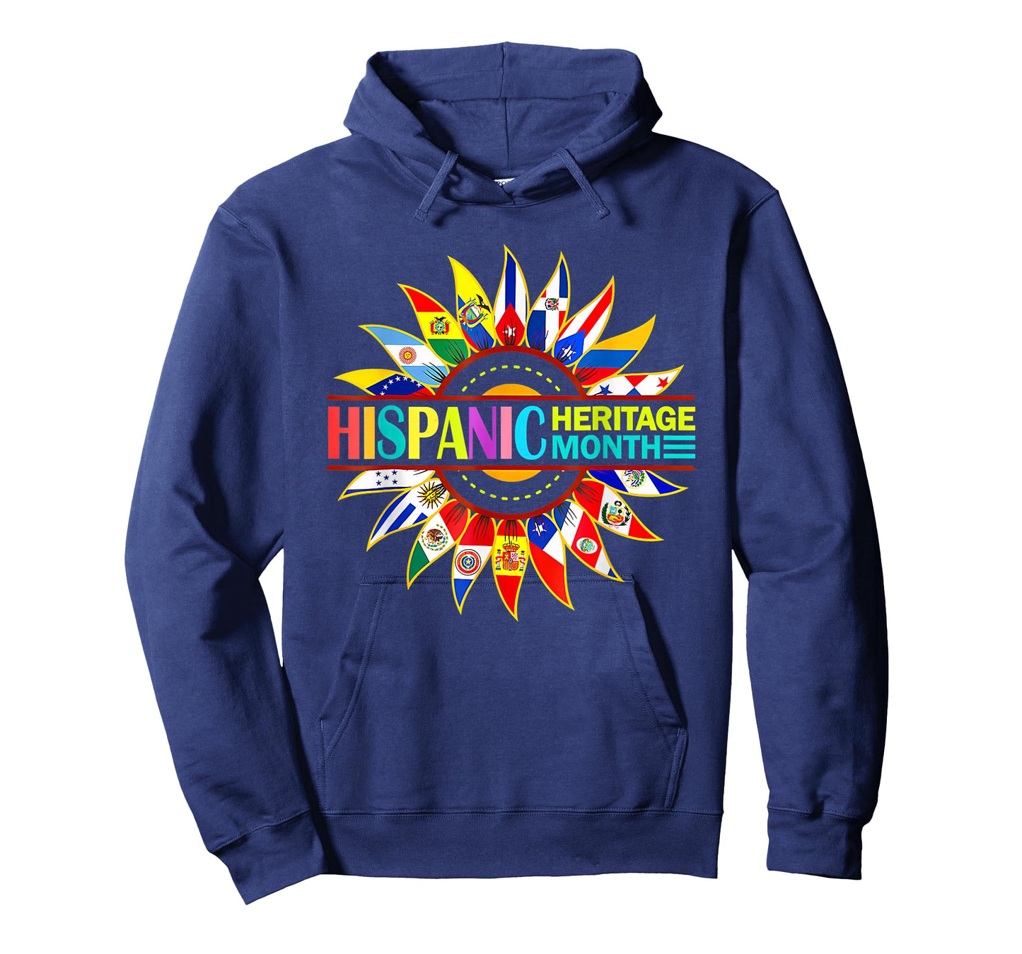 Hispanic Heritage Month All Countries Hispanic Flags Hands T-Shirt