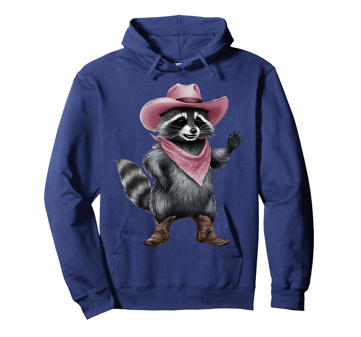 Vintage Western Country Raccoon With Pink Hat Cowboy Cowgirl T-Shirt