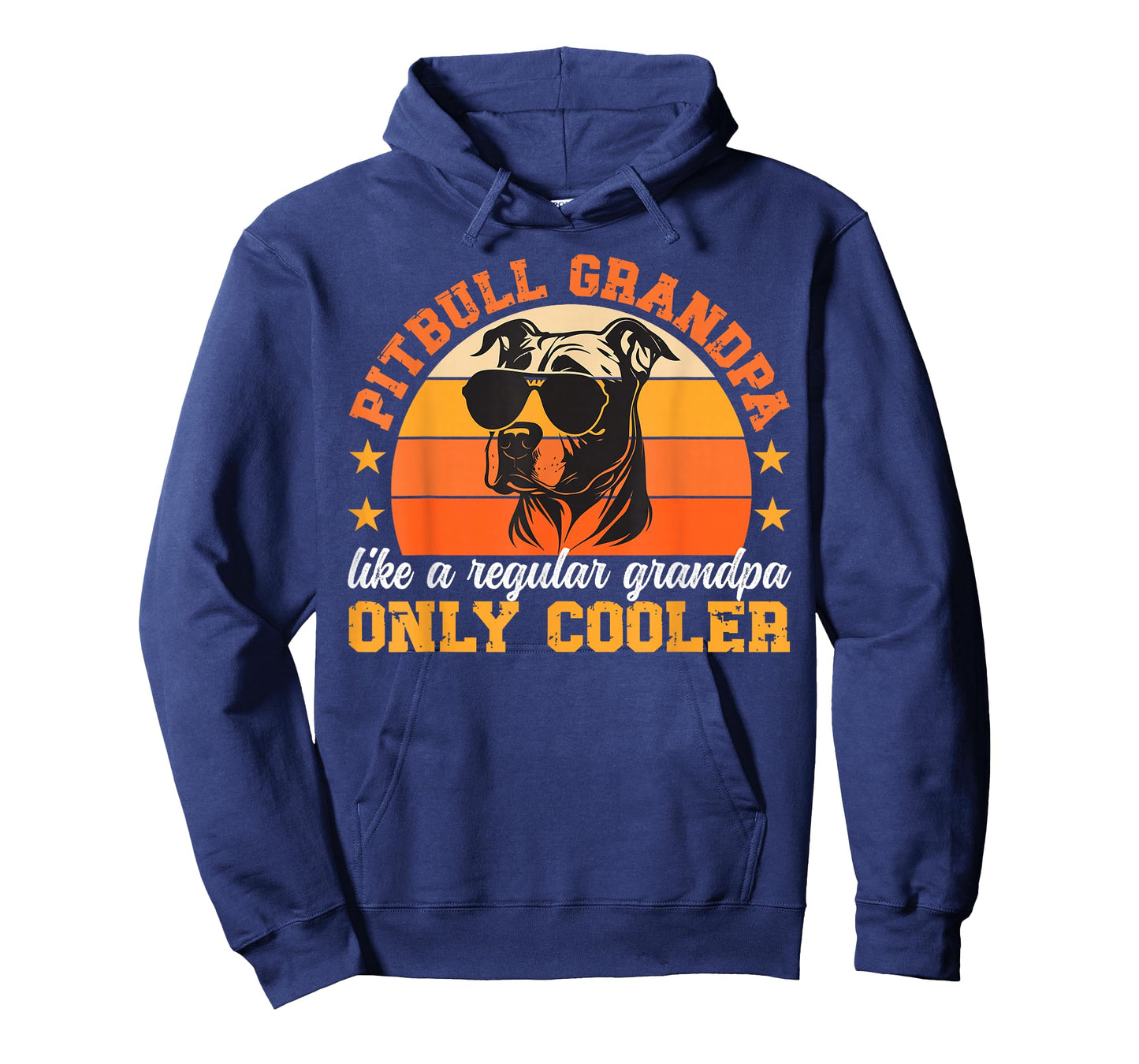 Cool Pitbull Grandpa Pitbull Grandfather Pittie Grandpa T-Shirt
