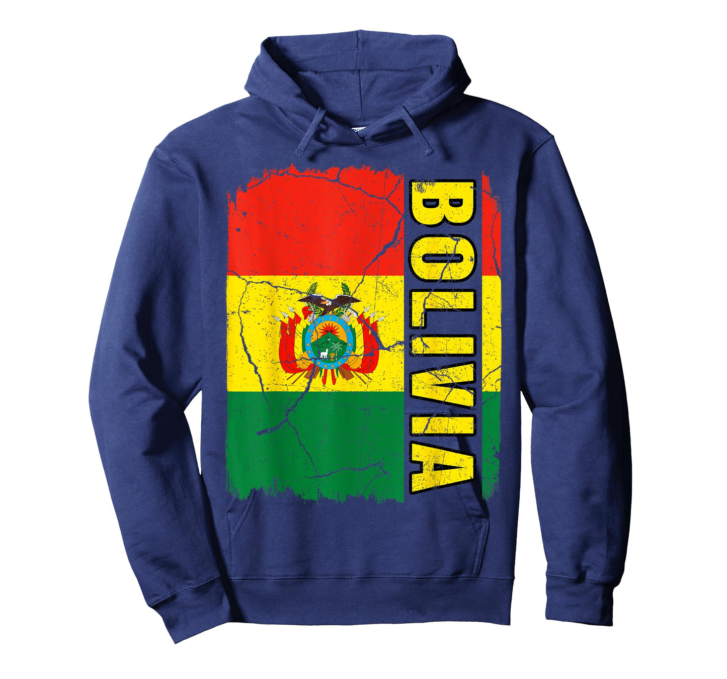 Vintage Bolivian Flag Bolivia Pride Roots Heritage Gift T-Shirt