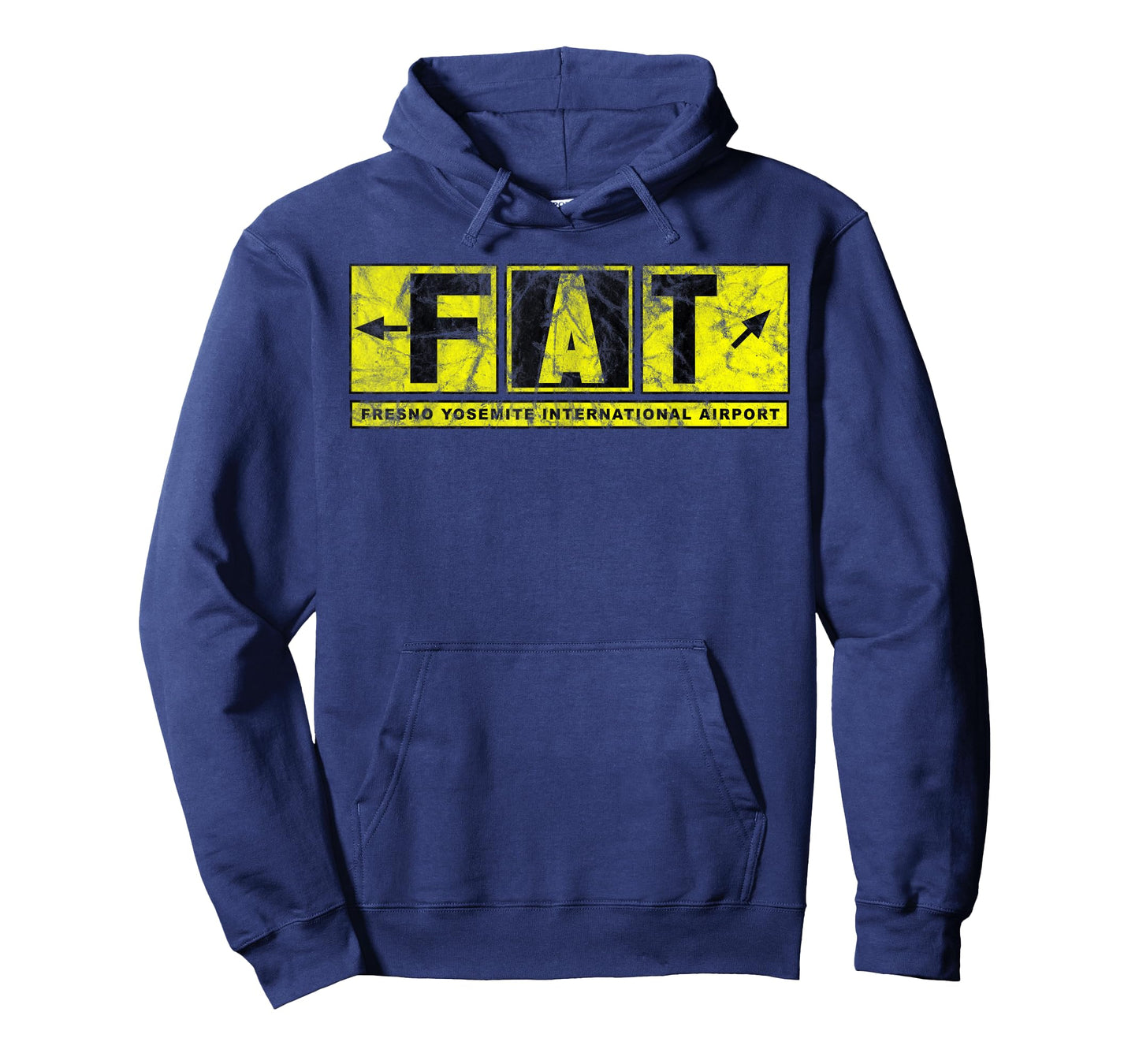 FAT Fresno Yosemite Int'l Airport Taxiway Sign Pilot Vintage T-Shirt