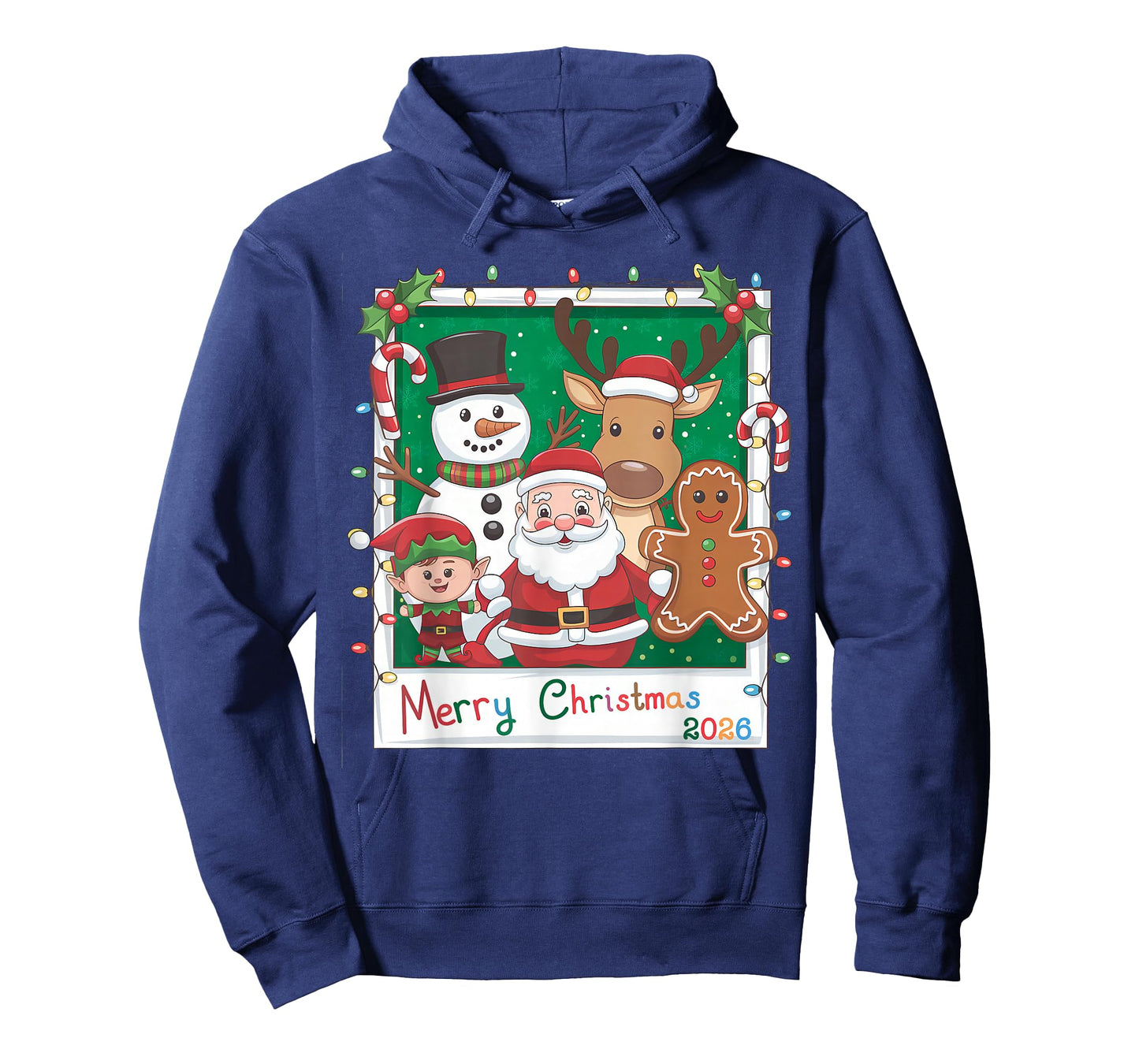 Merry Christmas Santa, Elf, Reindeer, Snowman, Gingerbread T-Shirt