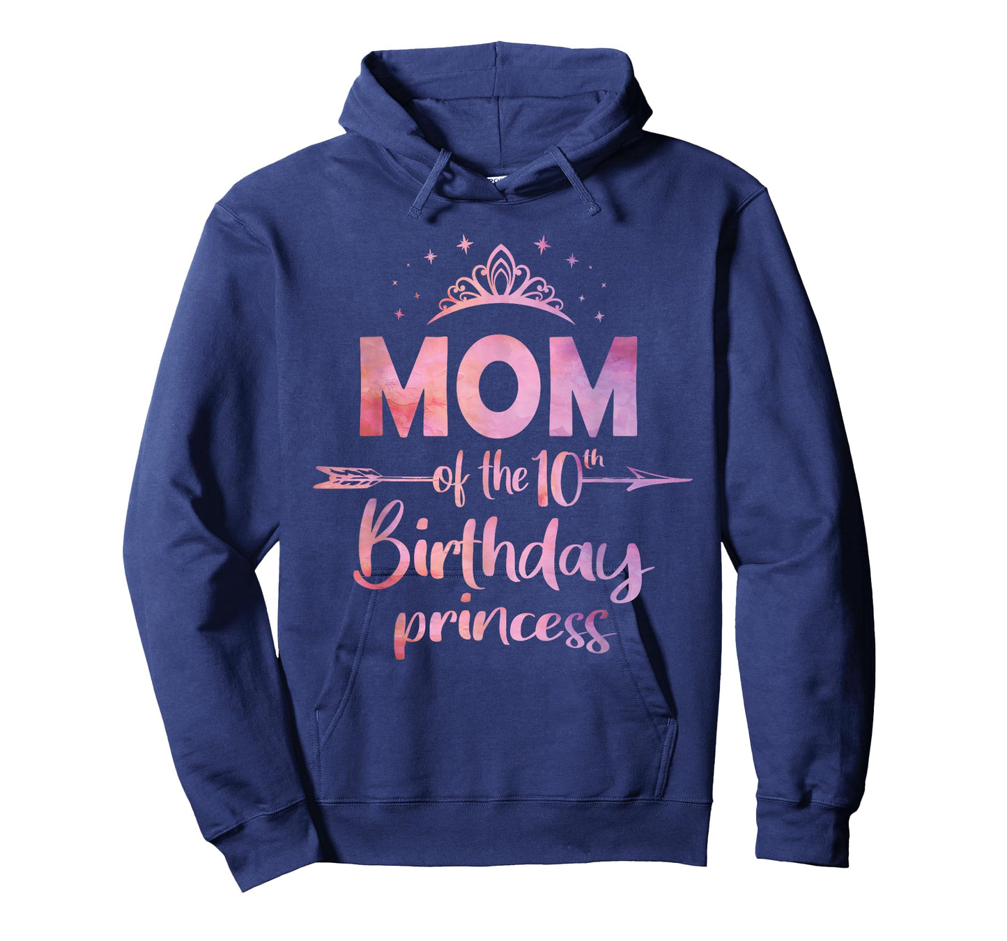 Mom of The 10th Birthday Princess Girl 10 Years Old B-Day T-Shirt