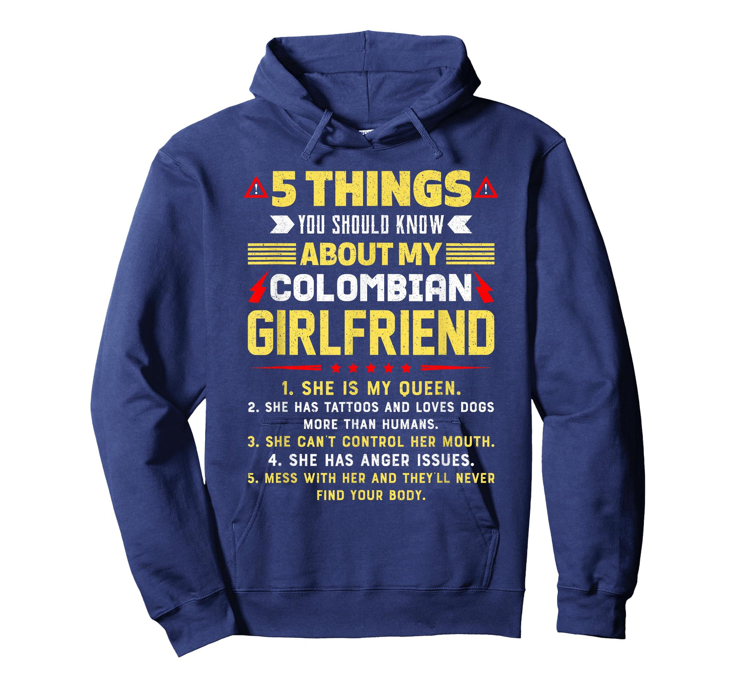 5 Things You Should Know About My Colombian Girlfriend Funny T-Shirt