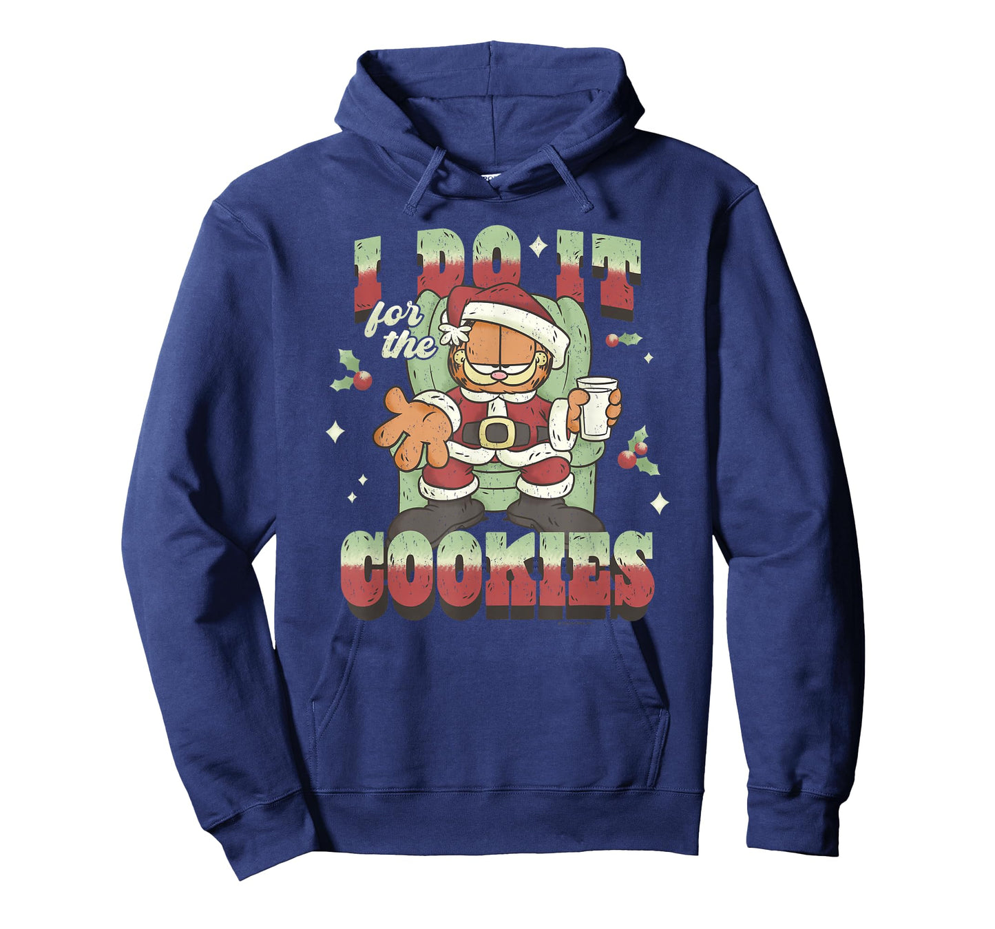 Garfield Christmas I Do It for The Cookies Holidays Portrait T-Shirt