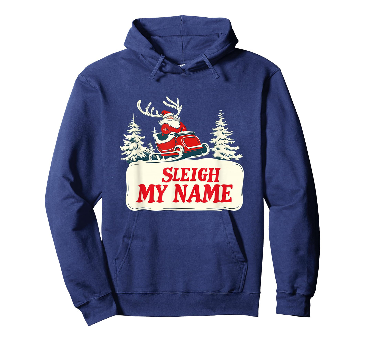 Funny Sleigh My Name with Santa Claus Costume T-Shirt