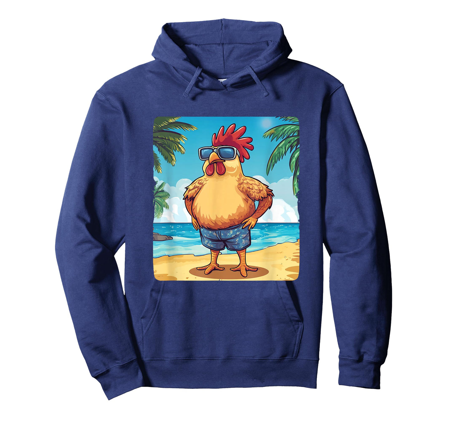 Cool Rooster in Swimsuit and Sunglasses Costume T-Shirt