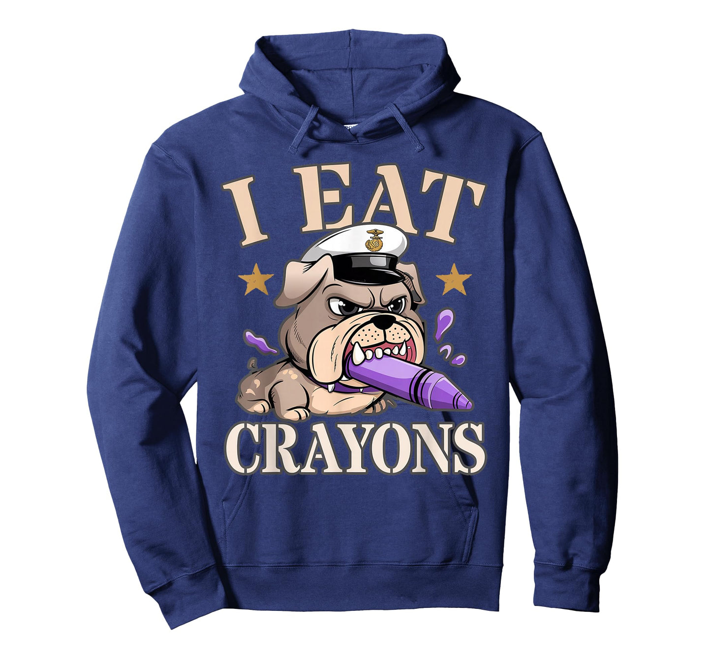 Sarcastic I EAT CRAYONS Veterans Crew Military Soldier Gag T-Shirt